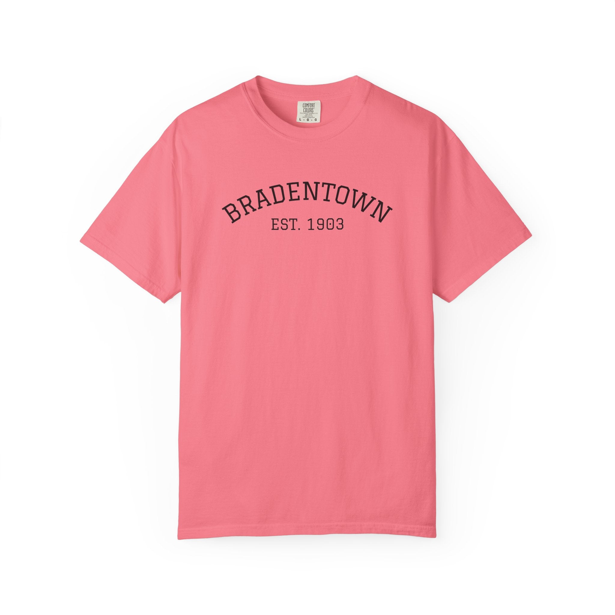 101 -  Tee Multi Colors Bradentown Classic Tee — Minimalist Initials T-Shirt
