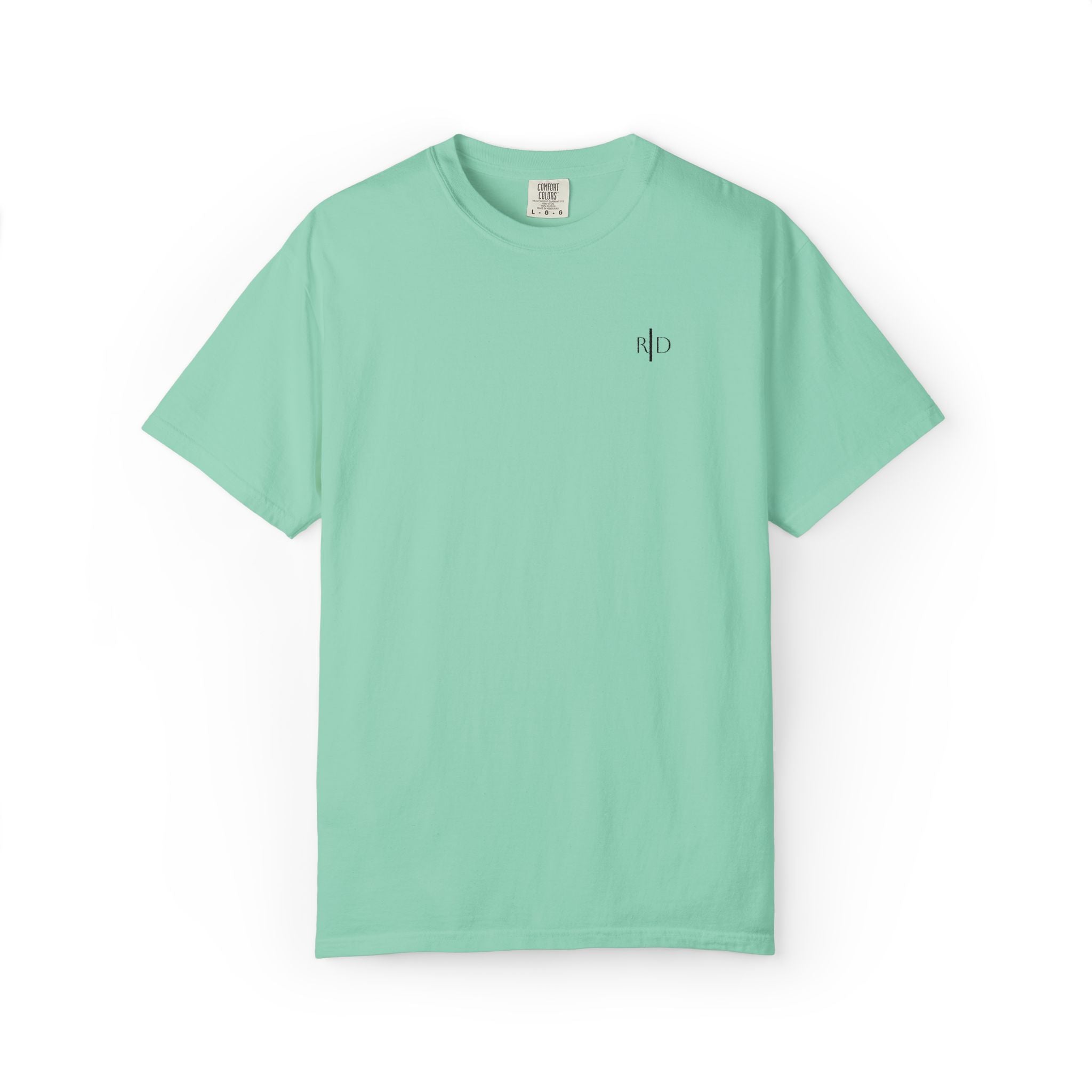 101 - Embroidered RD Logo T-Shirt — Soft Garment-Dyed Casual Tee