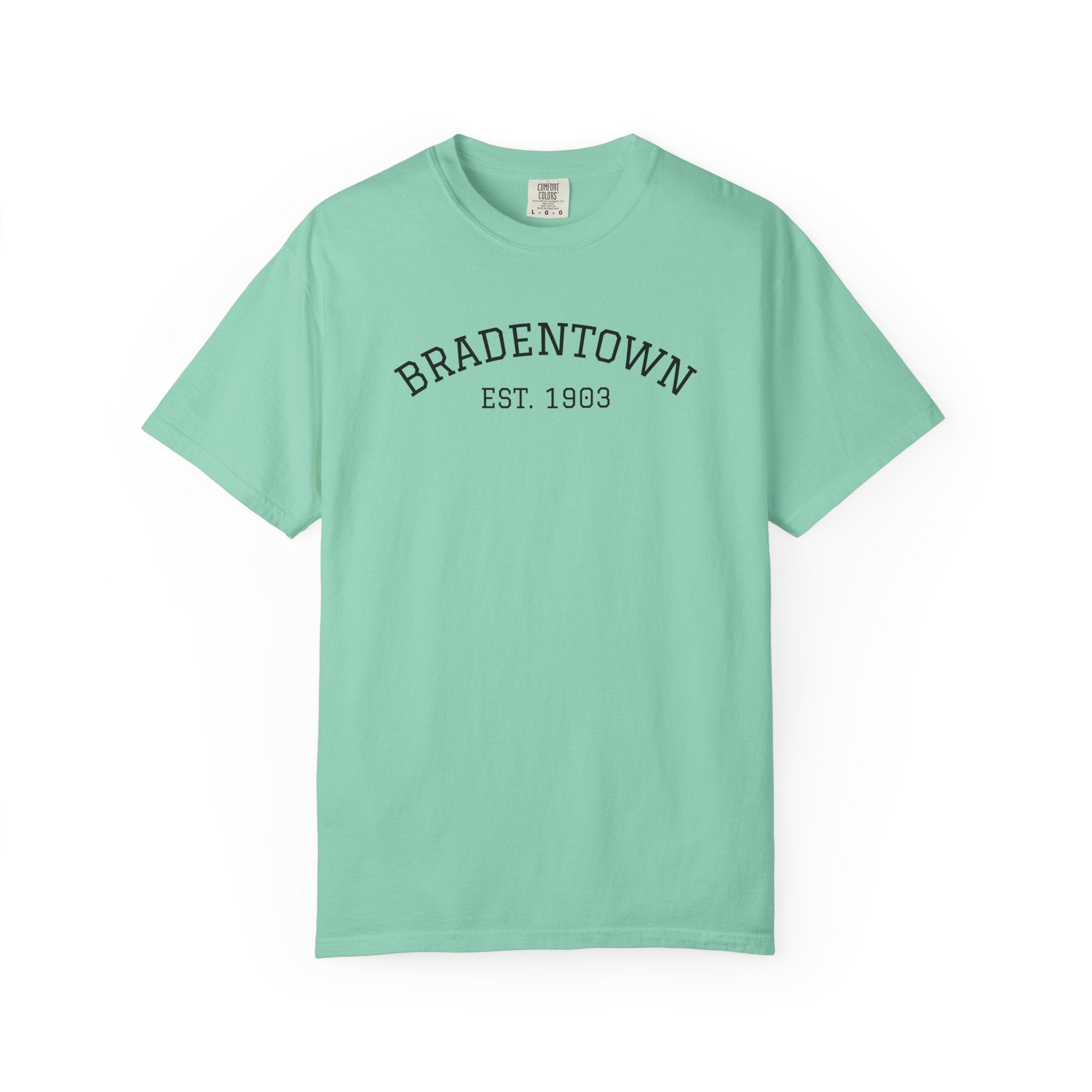 101 -  Tee Multi Colors Bradentown Classic Tee — Minimalist Initials T-Shirt