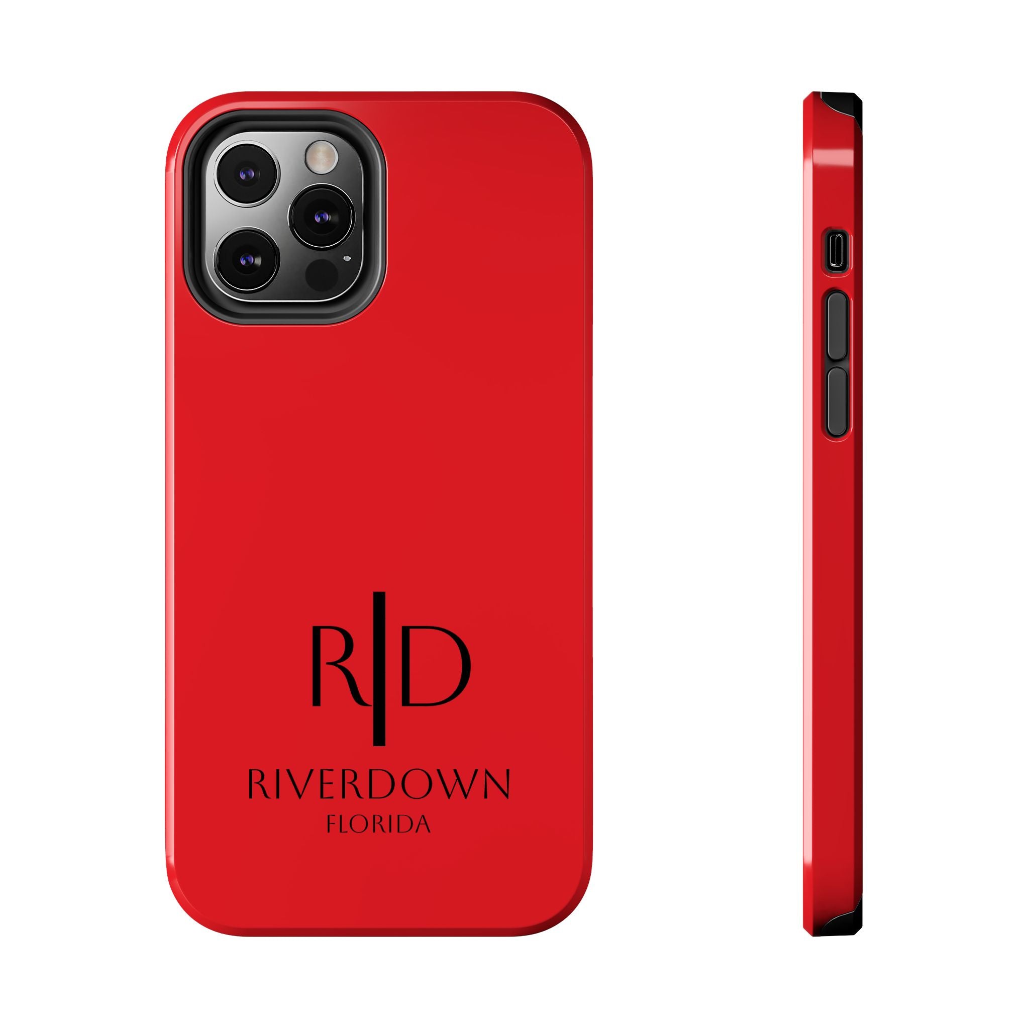 924 - Phone Case Red Berry — Durable Protective Phone Cover with Monogram Logo