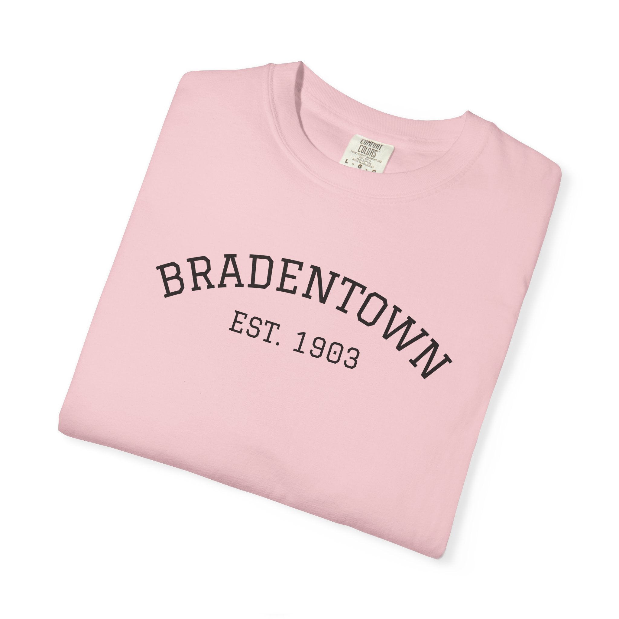101 -  Tee Multi Colors Bradentown Classic Tee — Minimalist Initials T-Shirt