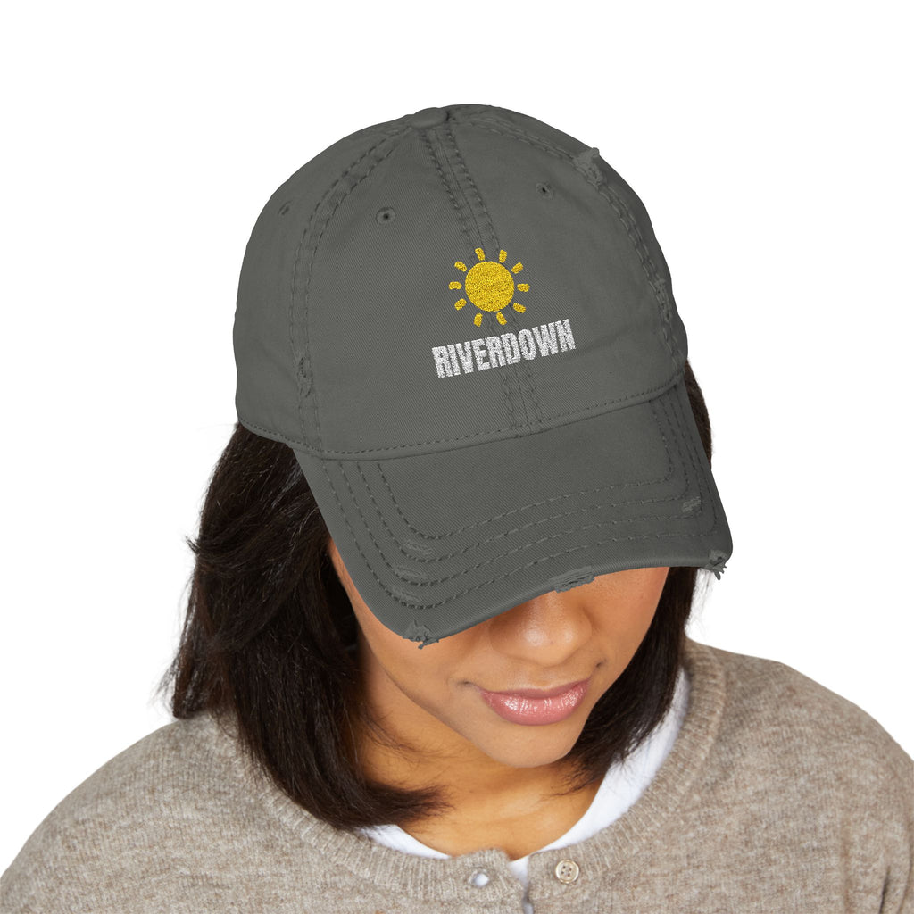 92 - Sun - Riverdown Distressed Embroidered Dad Hat