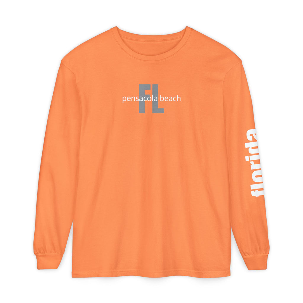 932 - Long Sleeve Tee Pensacola Beach Multi Colors — Florida Sleeve Graphic