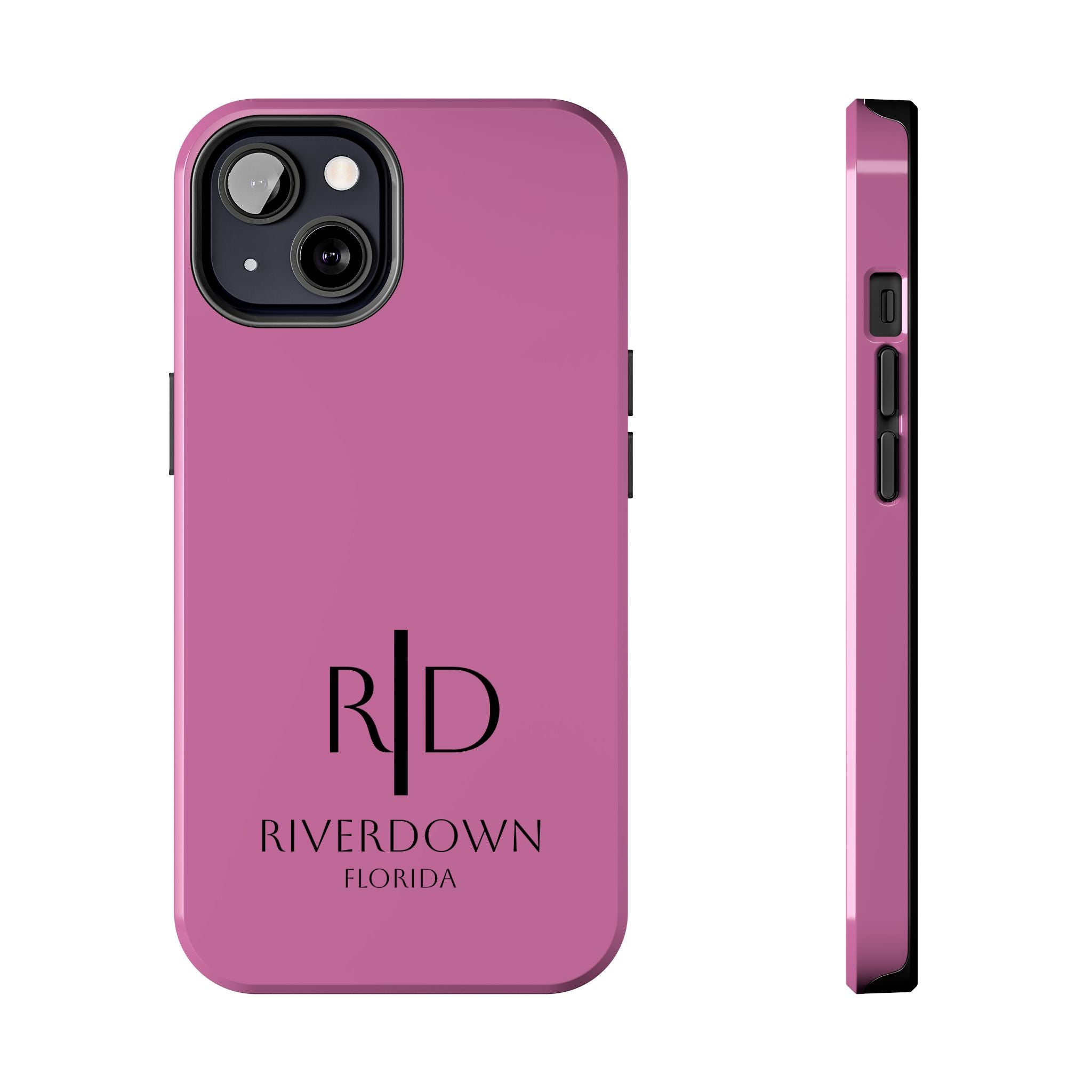 924 - Phone Case Pink Peddle — Durable Protective Phone Cover with Monogram Logo