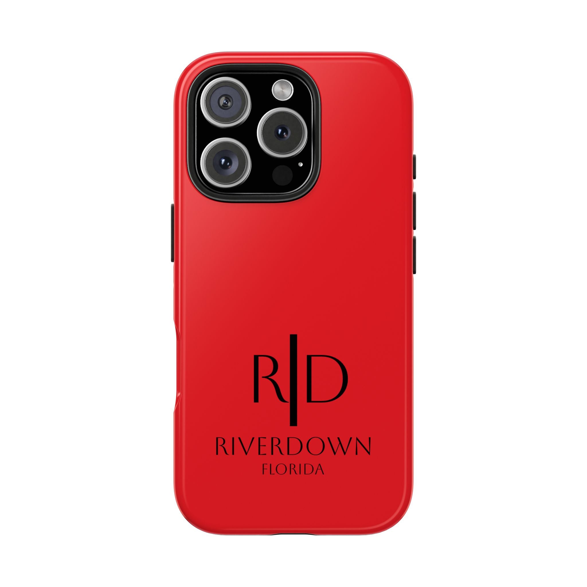 924 - Phone Case Red Berry — Durable Protective Phone Cover with Monogram Logo