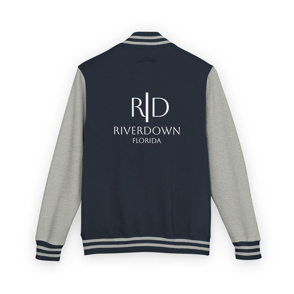 52 - Jacket Letterman - Classic Black & White Varsity Style with 'R|D' Chest Logo