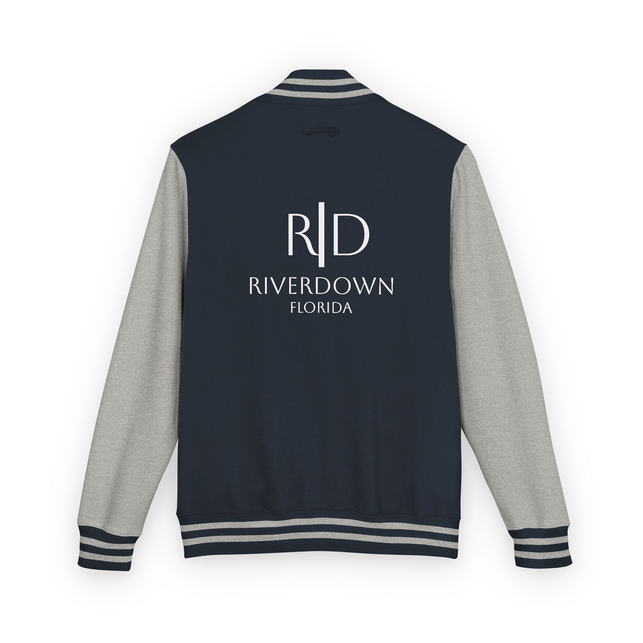52 - Jacket Letterman - Classic Black & White Varsity Style with 'R|D' Chest Logo