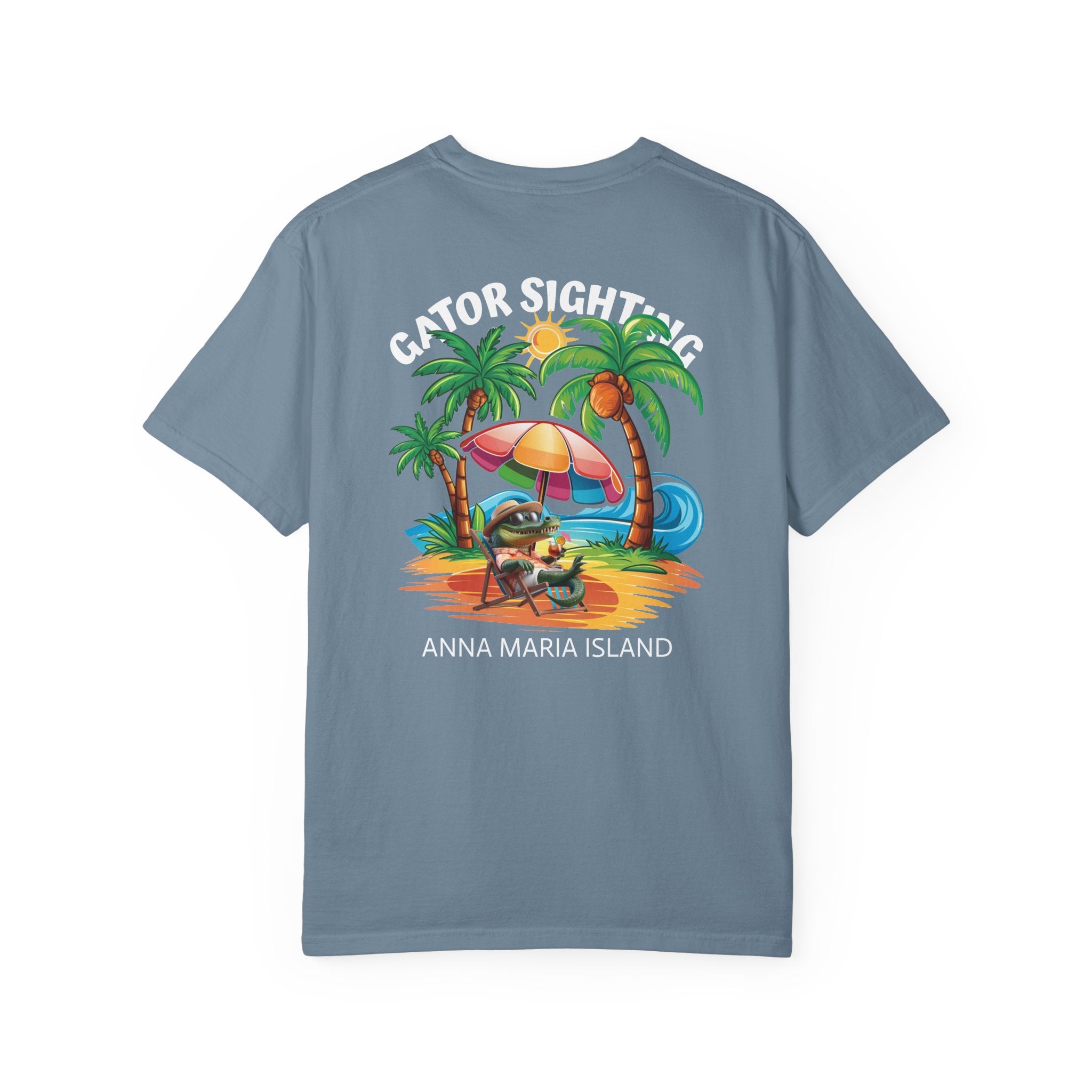 10 - Tee Multi Colors Gator Sighting -  Minimalist Initials T-Shirt