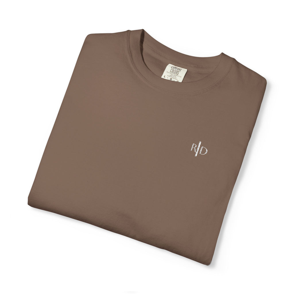 101 - Embroidered RD Logo T-Shirt — Soft Garment-Dyed Casual Tee