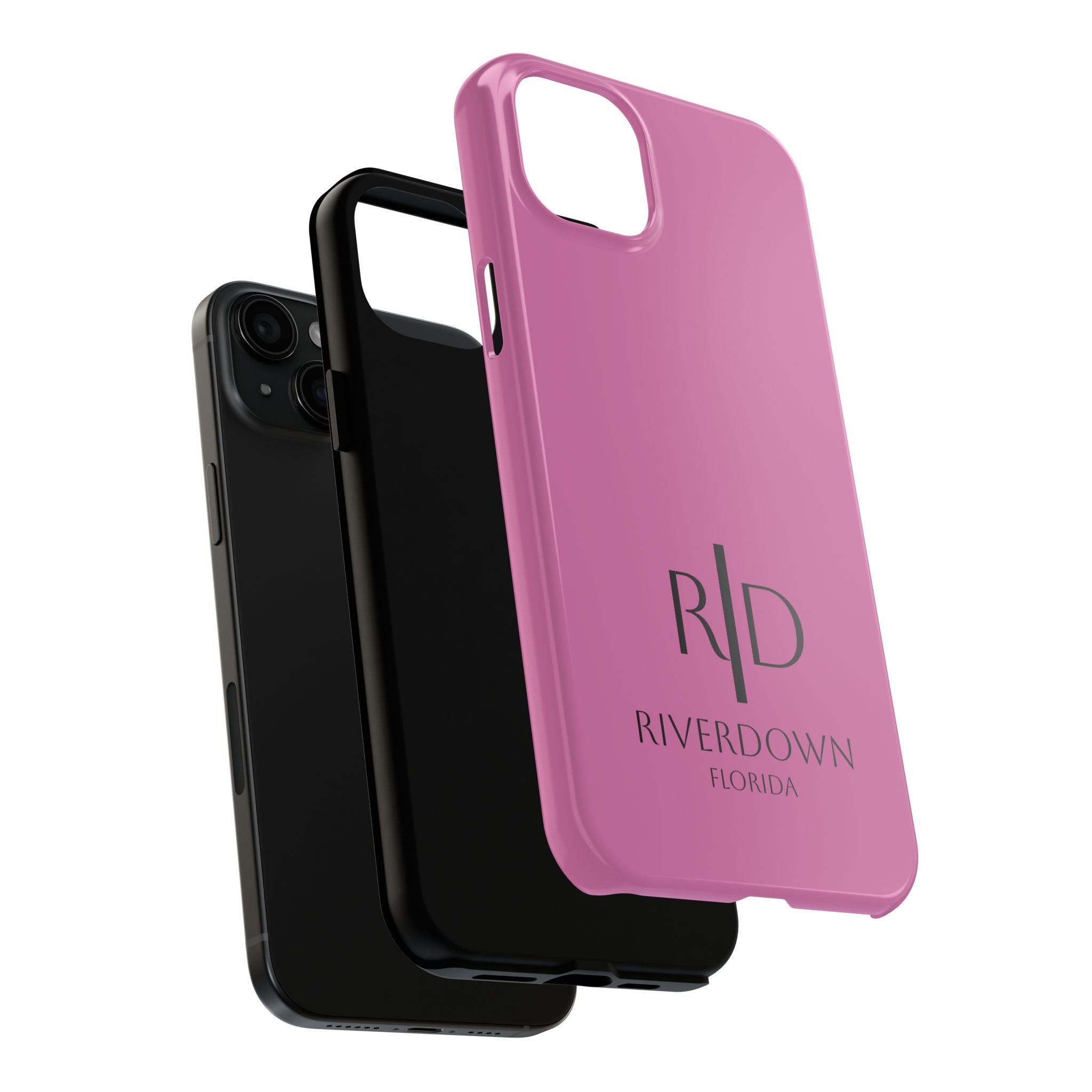 924 - Phone Case Pink Peddle — Durable Protective Phone Cover with Monogram Logo