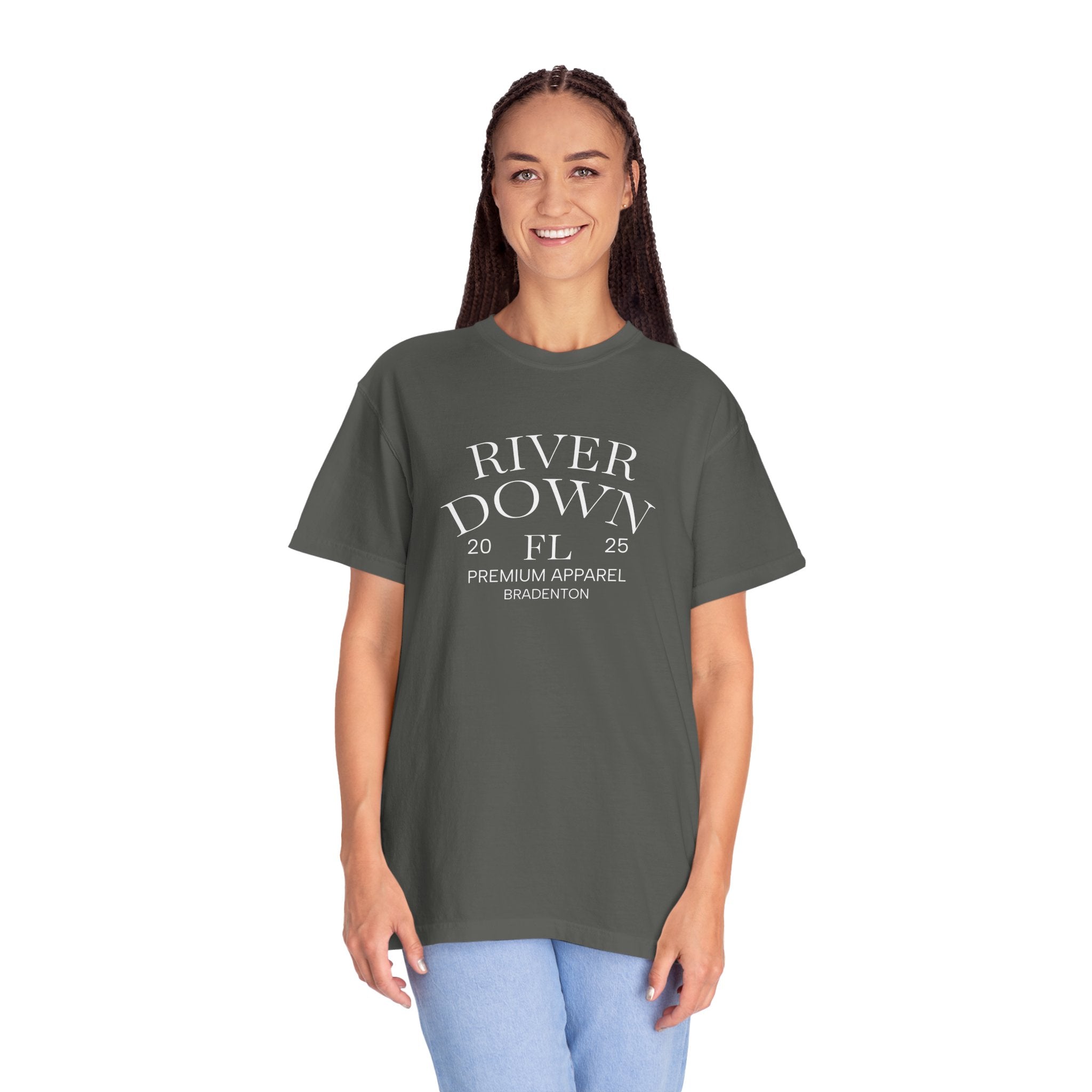 101 -  Tee Multi Colors Monogram R|D Plain Back Classic Tee — Minimalist Initials T-Shirt