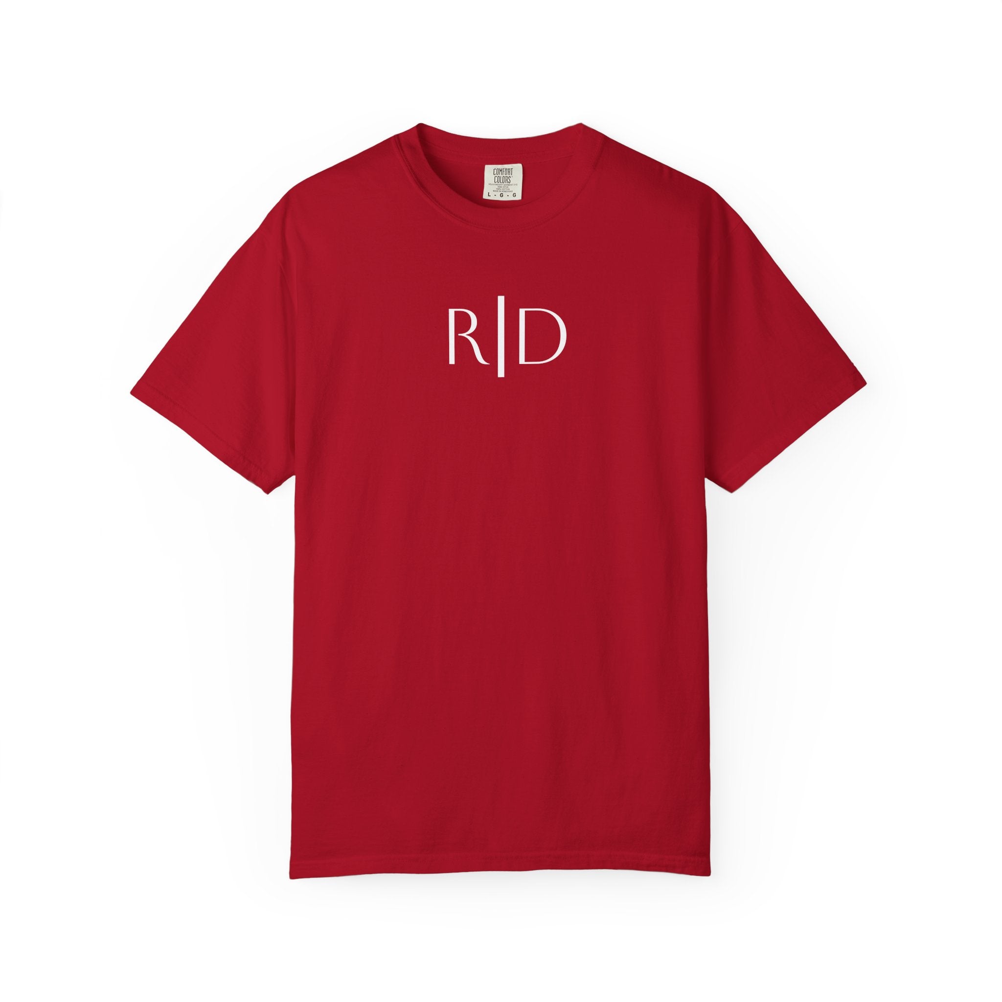 101 -  Tee Multi Colors Monogram R|D River Down Shop Classic Tee — Minimalist Initials T-Shirt