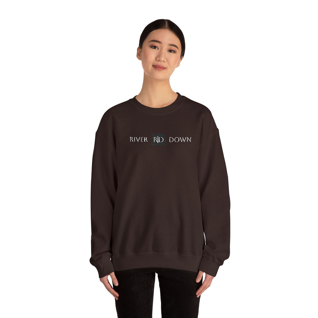 3 - Sweatshirt Embroidered Square RD Minimal Graphic Crewneck Sweatshirt — Small Black Patch Logo