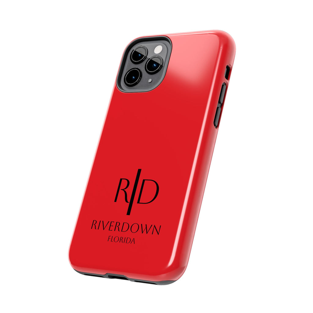 924 - Phone Case Red Berry — Durable Protective Phone Cover with Monogram Logo