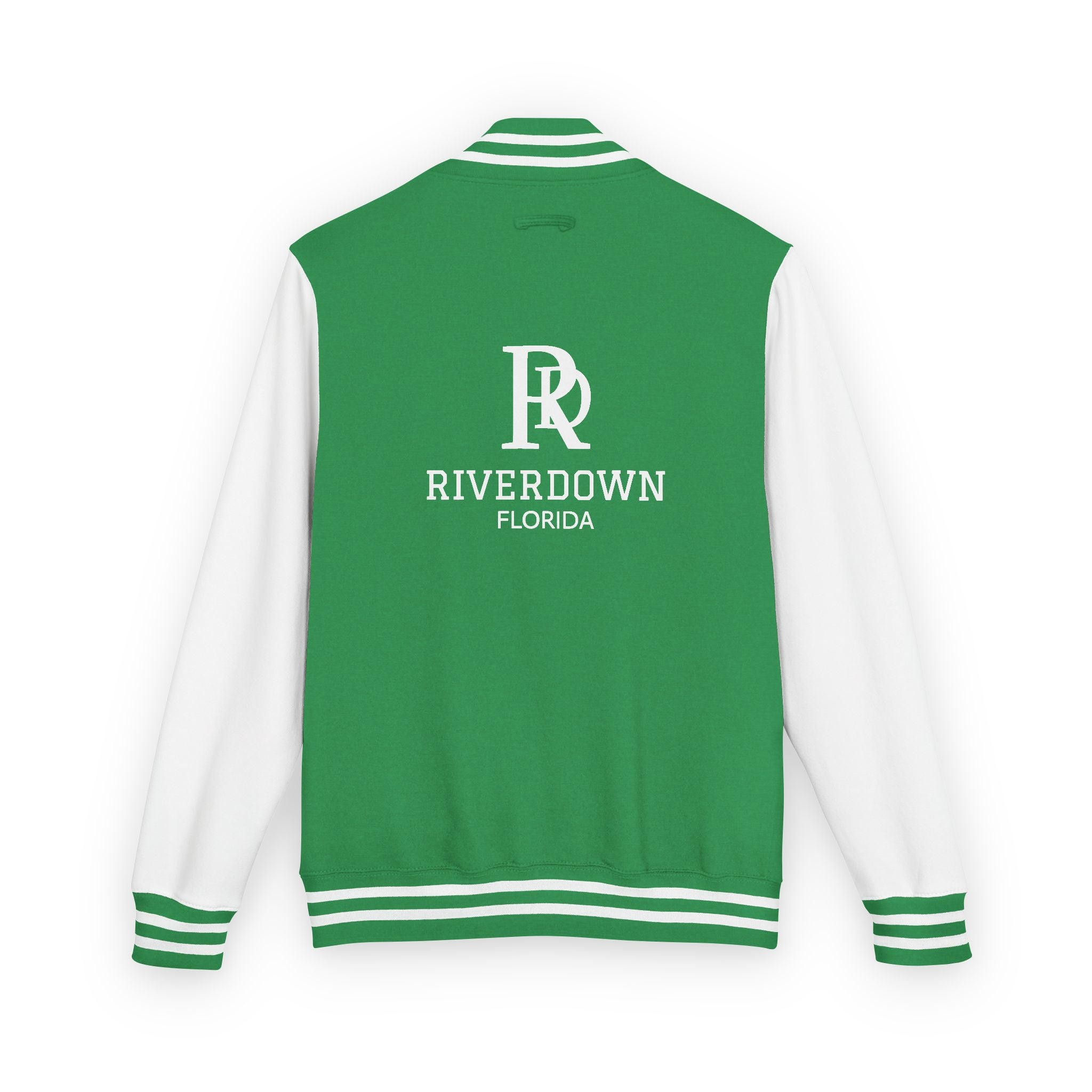 52 - Jacket Letterman - Classic Black & White Varsity Style with 'R|D' Chest Logo