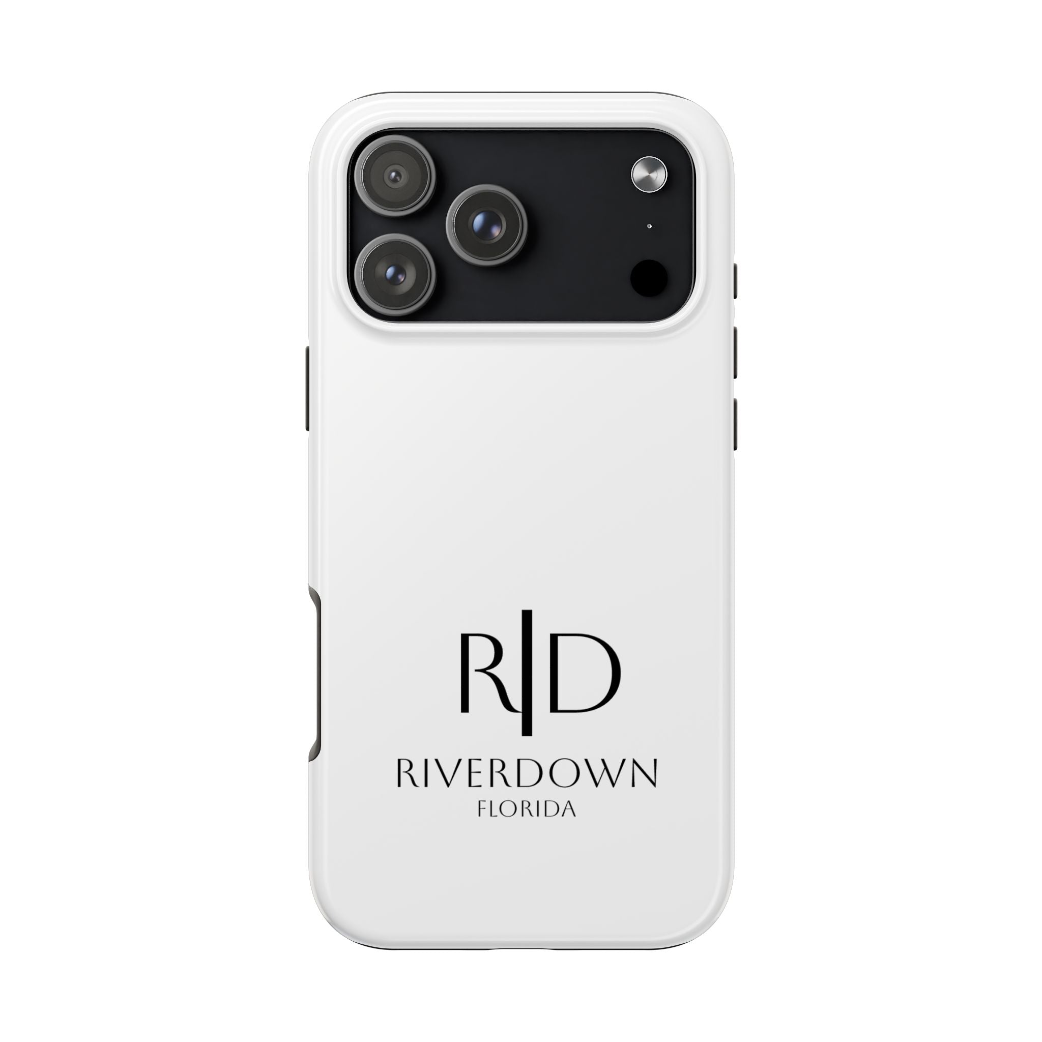 924 - Phone Case White Cap Riverdown Florida Tough Phone Case – Slim Protective iPhone Cover with R|D Logo