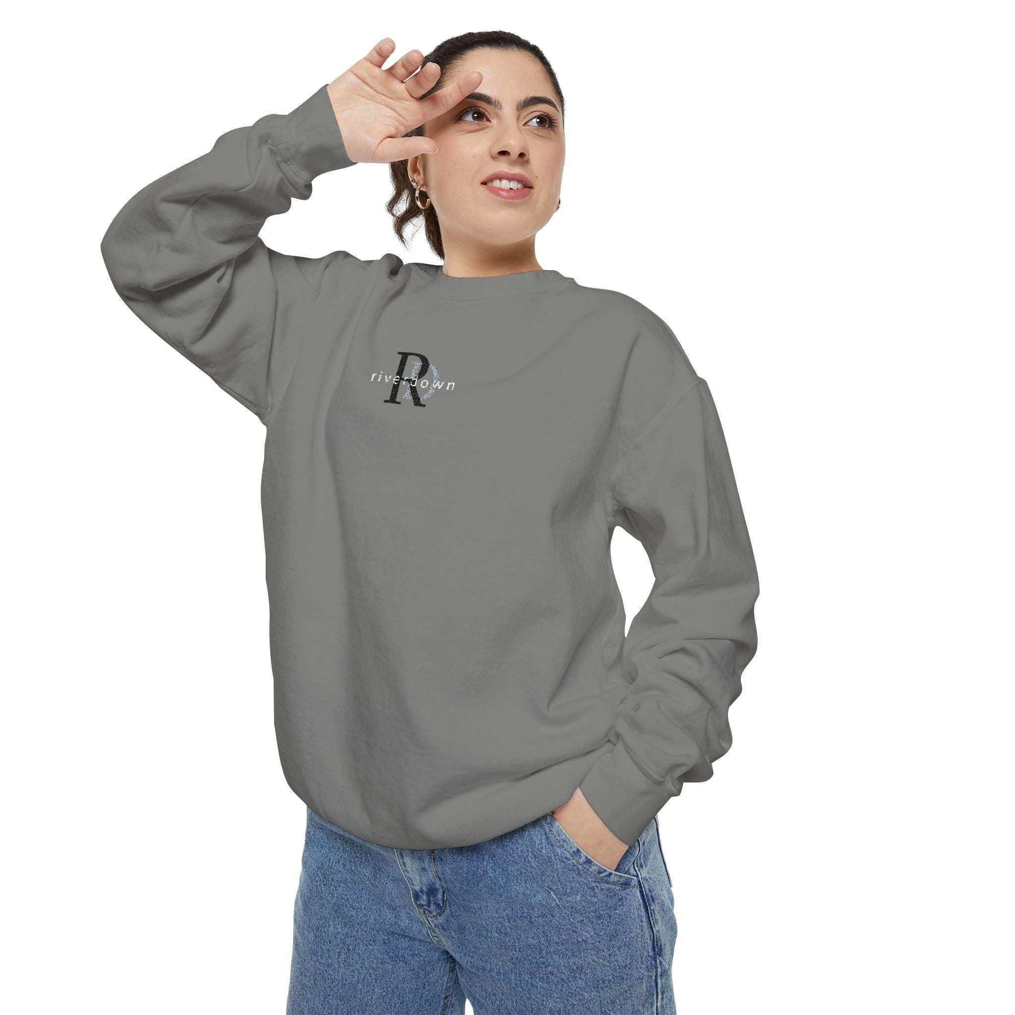 3 - Embroidered RD Sweatshirt – Minimal Vintage College Pullover