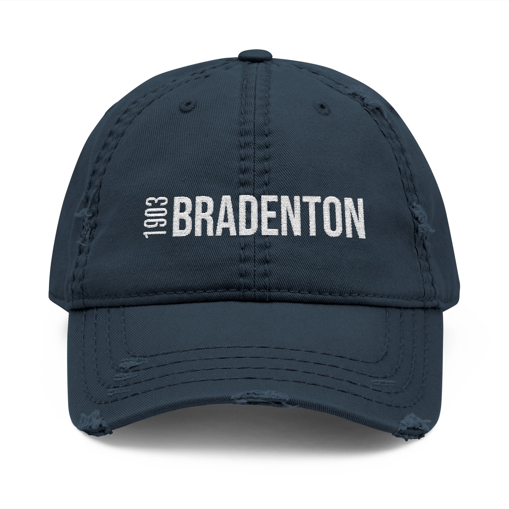 92 - Hat Multi Colors Distressed Embroidered 'Riverdown' Dad Hat – Vintage Washed Baseball Cap