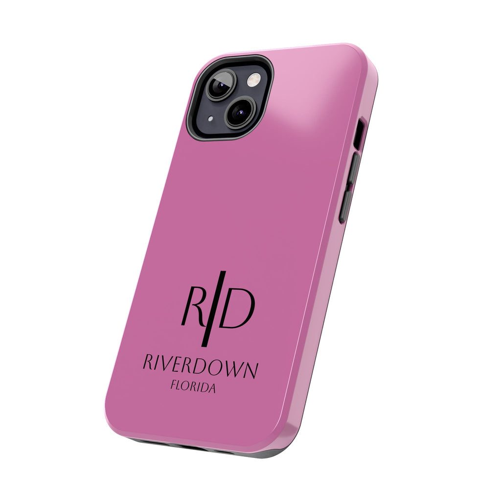 924 - Phone Case Pink Peddle — Durable Protective Phone Cover with Monogram Logo