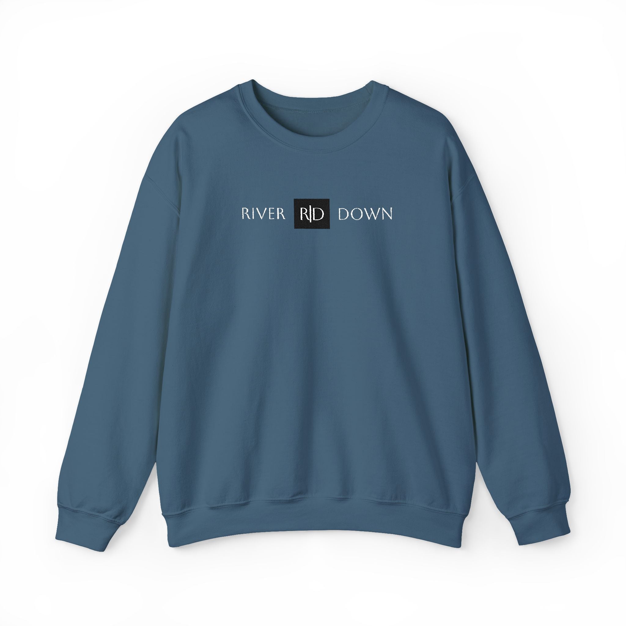 3 - Sweatshirt Embroidered Square RD Minimal Graphic Crewneck Sweatshirt — Small Black Patch Logo