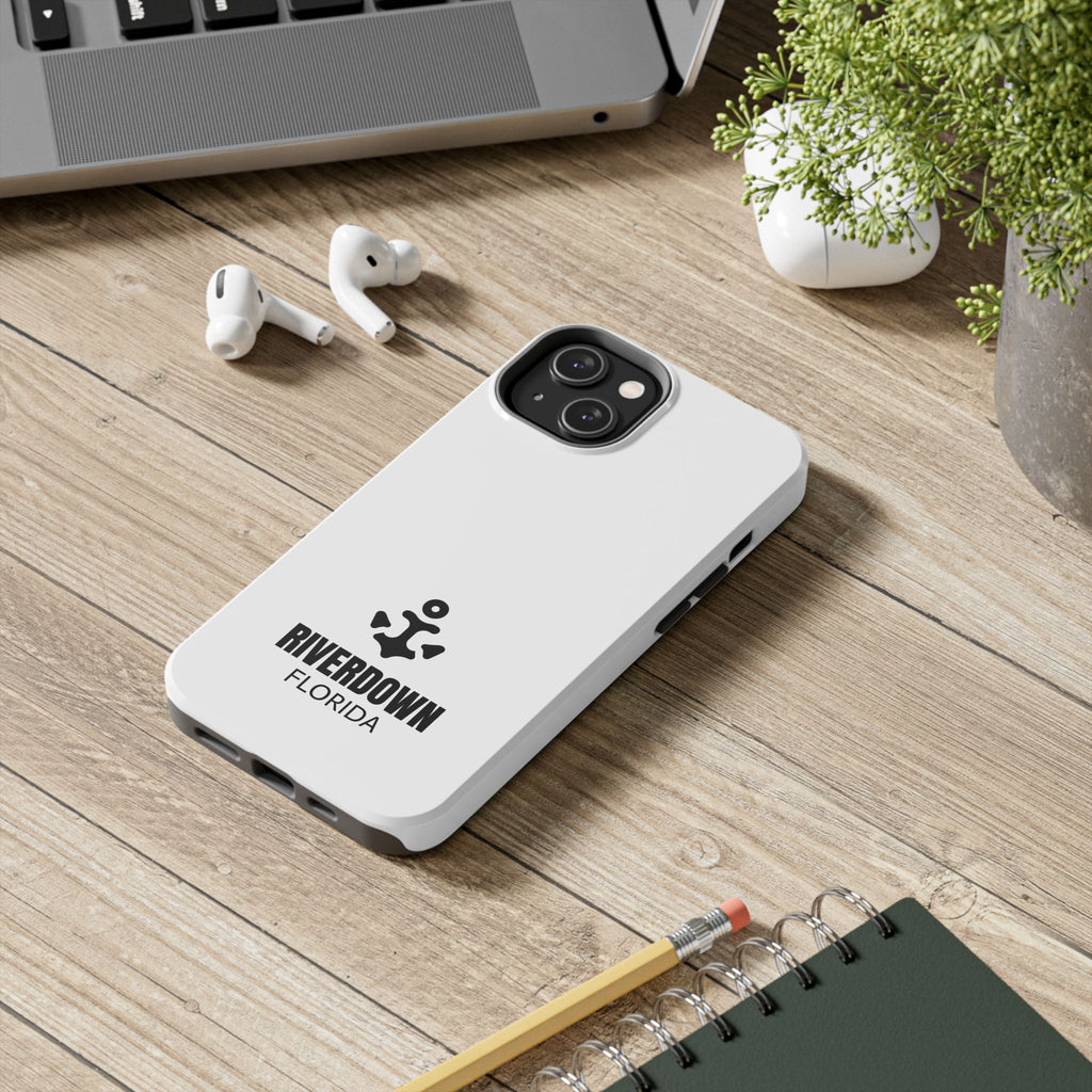 924 - Phone Case White Cap Riverdown Florida Tough Phone Case – Slim Protective iPhone Cover with R|D Logo