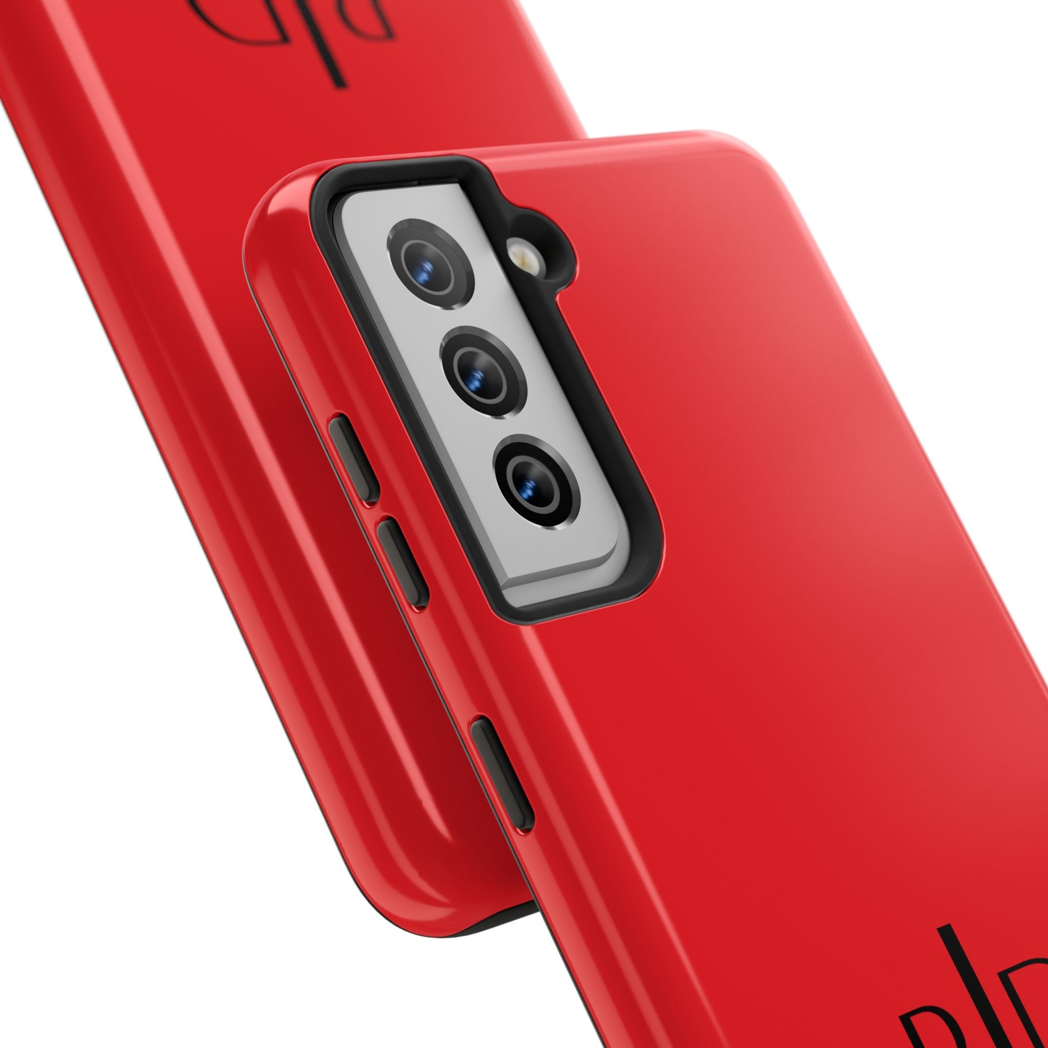 924 - Phone Case Red Berry — Durable Protective Phone Cover with Monogram Logo
