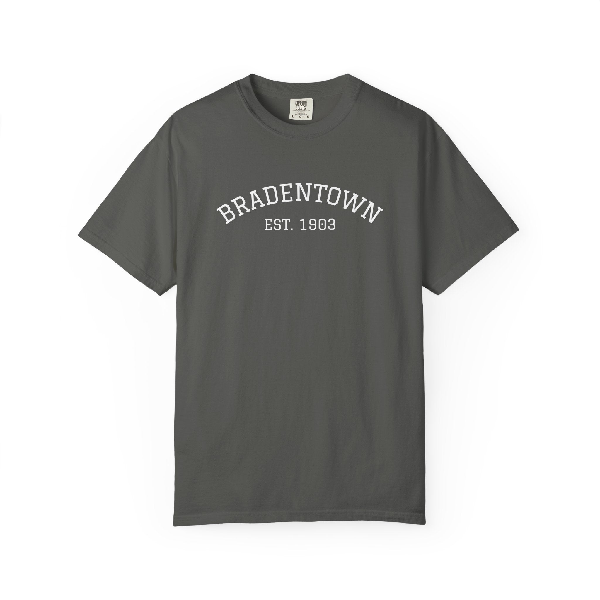 101 -  Tee Multi Colors Bradentown Classic Tee — Minimalist Initials T-Shirt