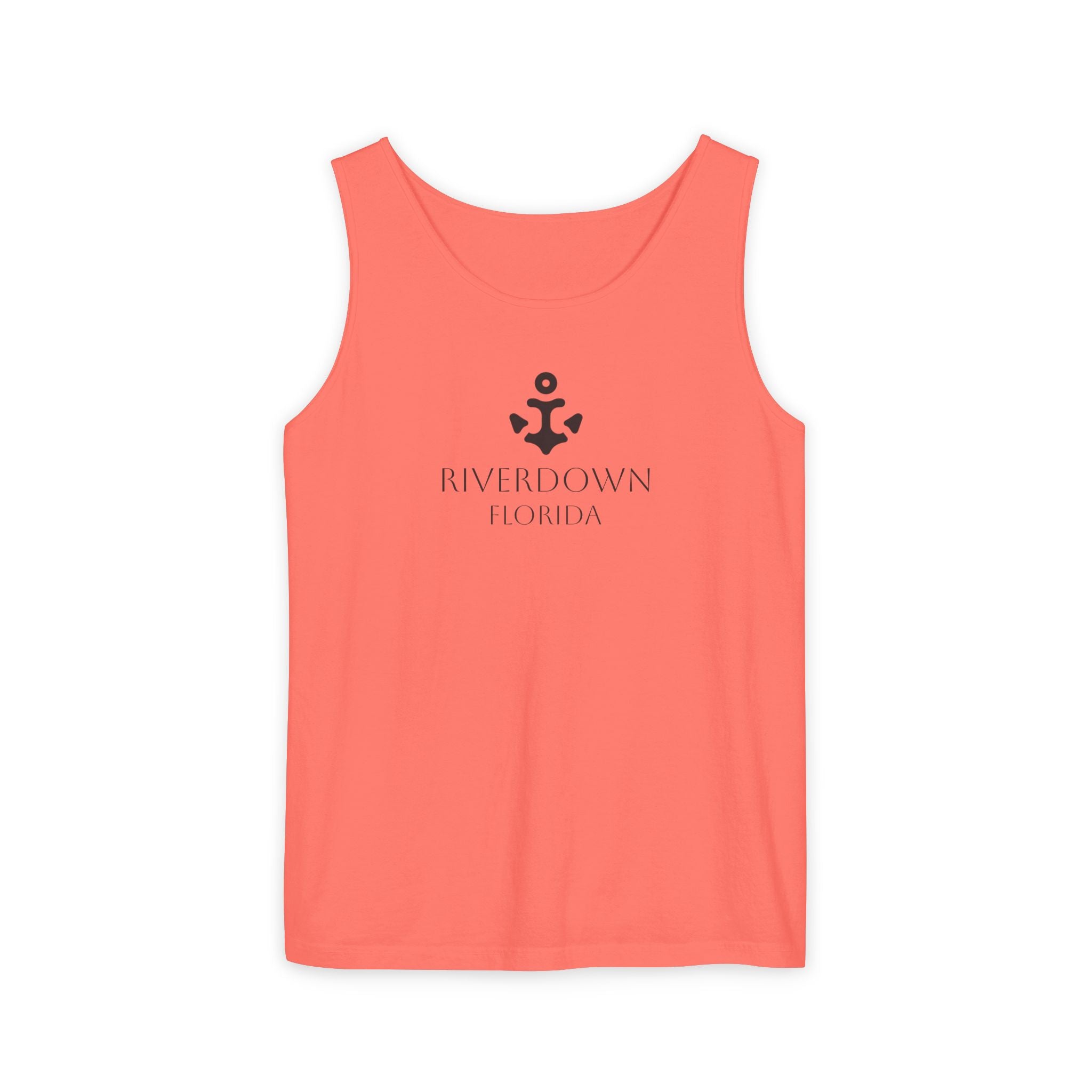 14 - Tank Top Multi Colors Coral Minimalist 'R|D' Monogram Tank Top — Lightweight Casual Summer Tee