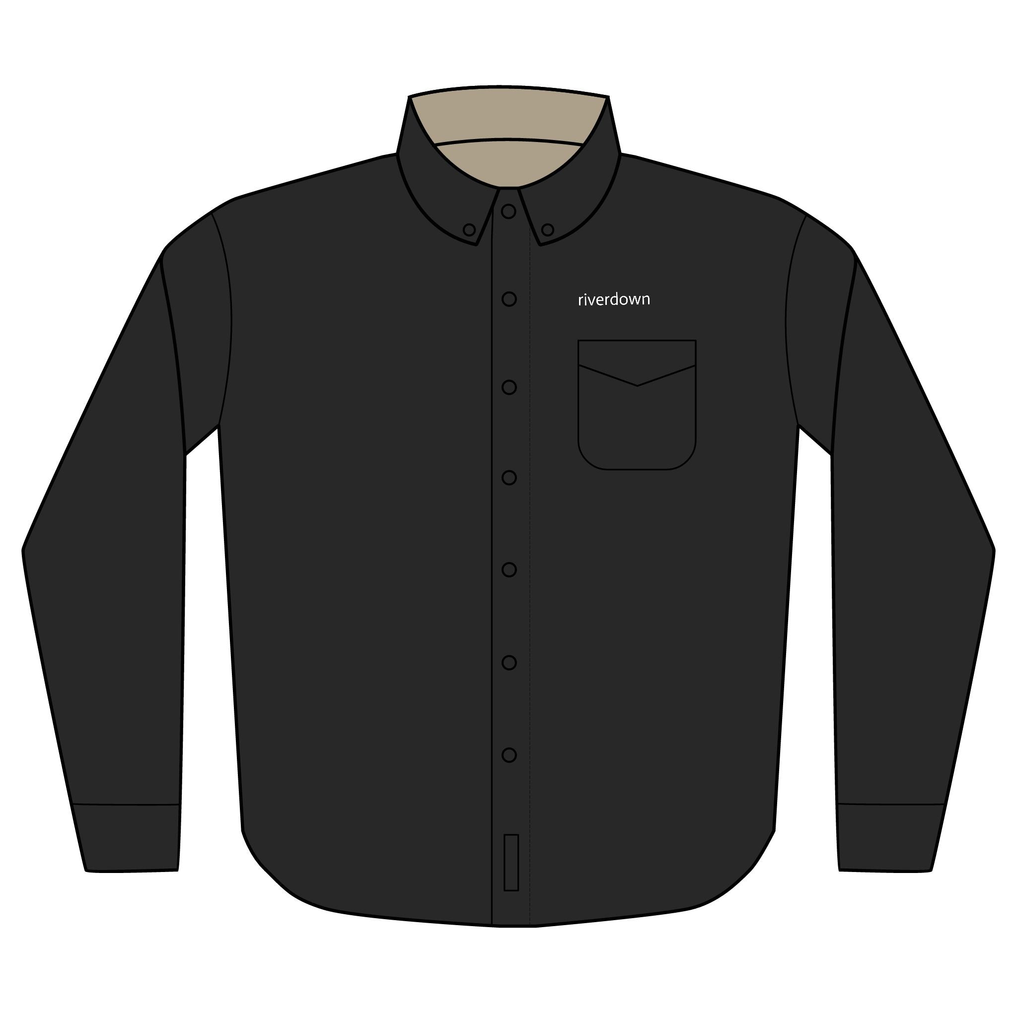 22 - Multi Colors Embroidered Long Sleeve Button-Up Shirt — Classic Port Authority Work Shirt