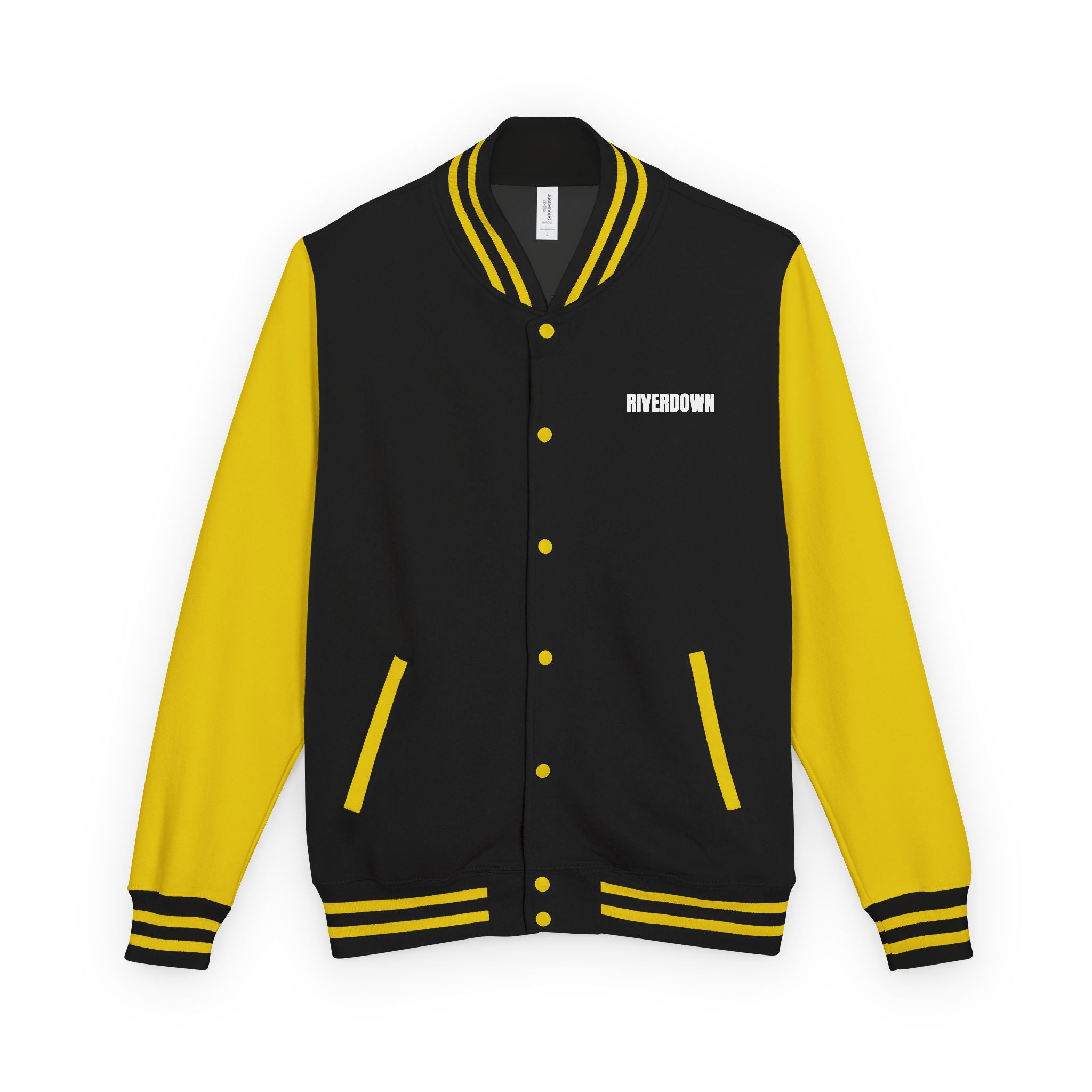52 - Jacket Letterman - Classic Black & White Varsity Style with 'R|D' Chest Logo