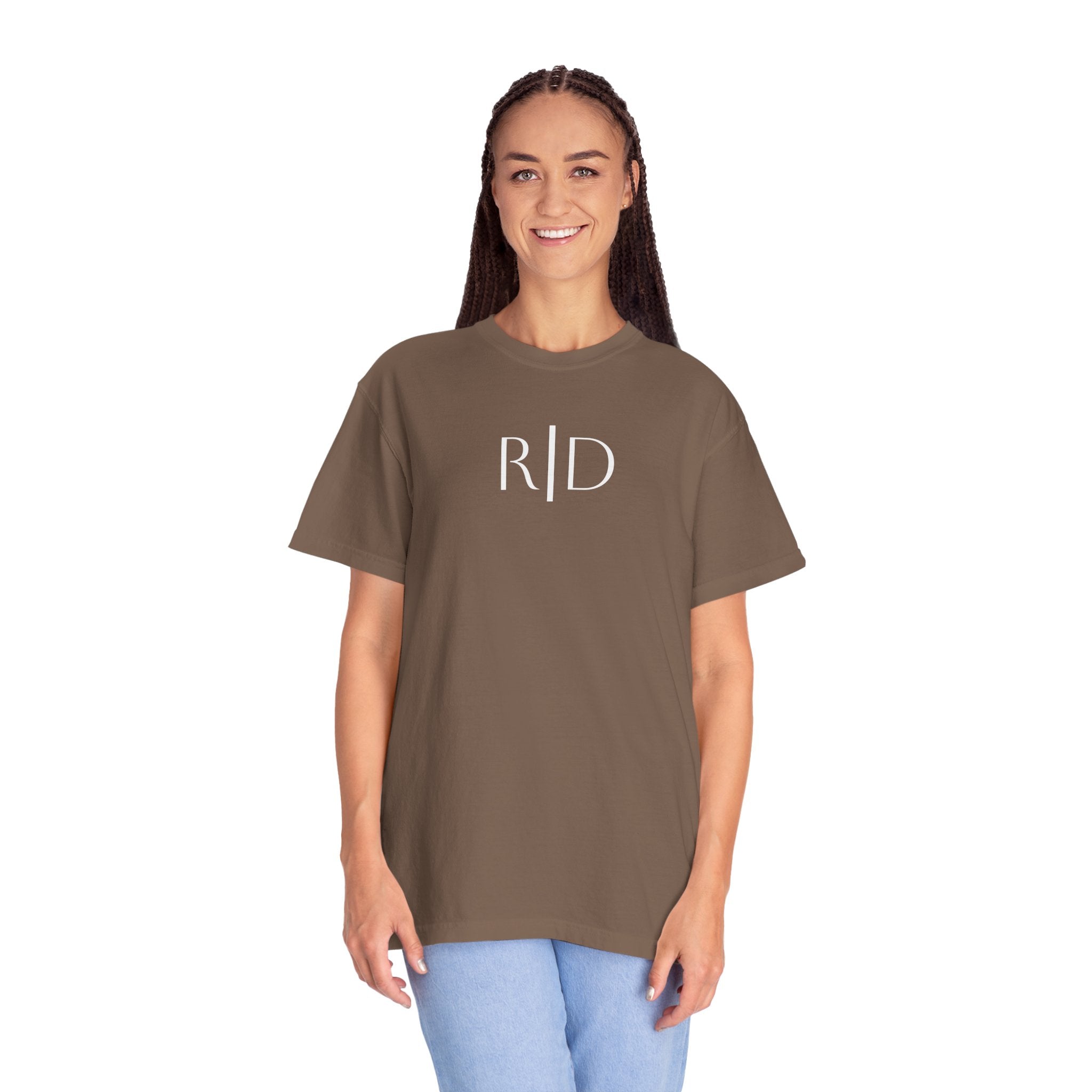 101 -  Tee Multi Colors Monogram R|D River Down Shop Classic Tee — Minimalist Initials T-Shirt