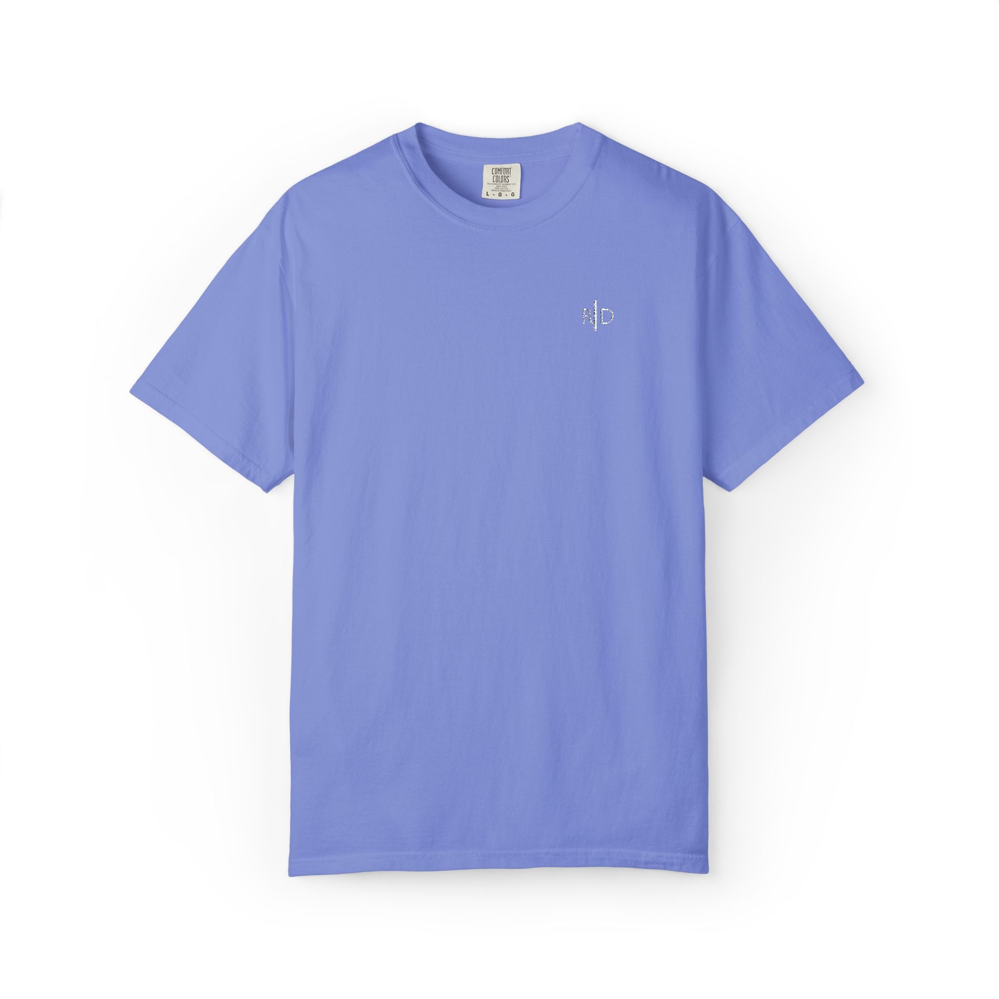 101 - Embroidered RD Logo T-Shirt — Soft Garment-Dyed Casual Tee