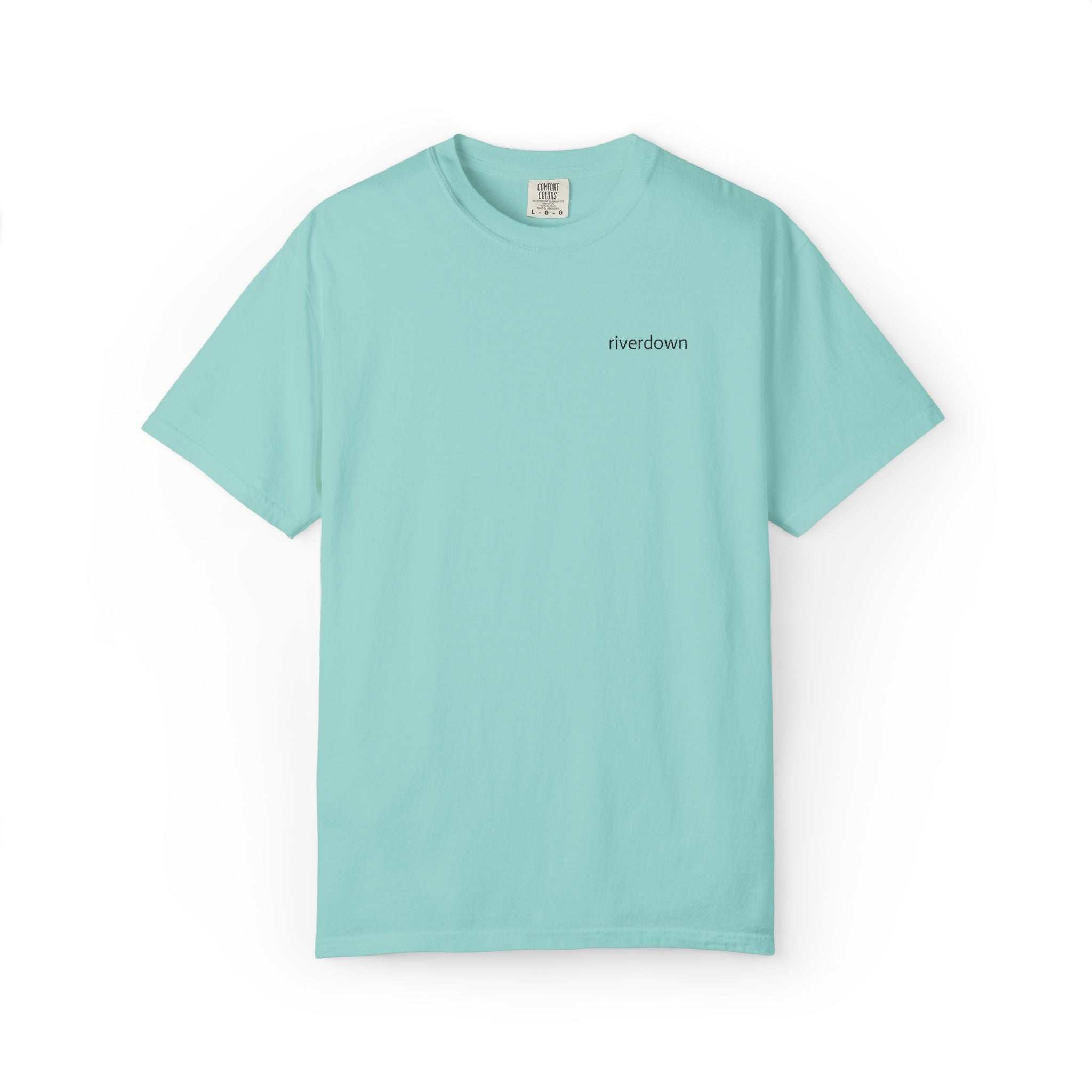 101 - Embroidered Riverdown T-Shirt — Soft Garment-Dyed Casual Tee