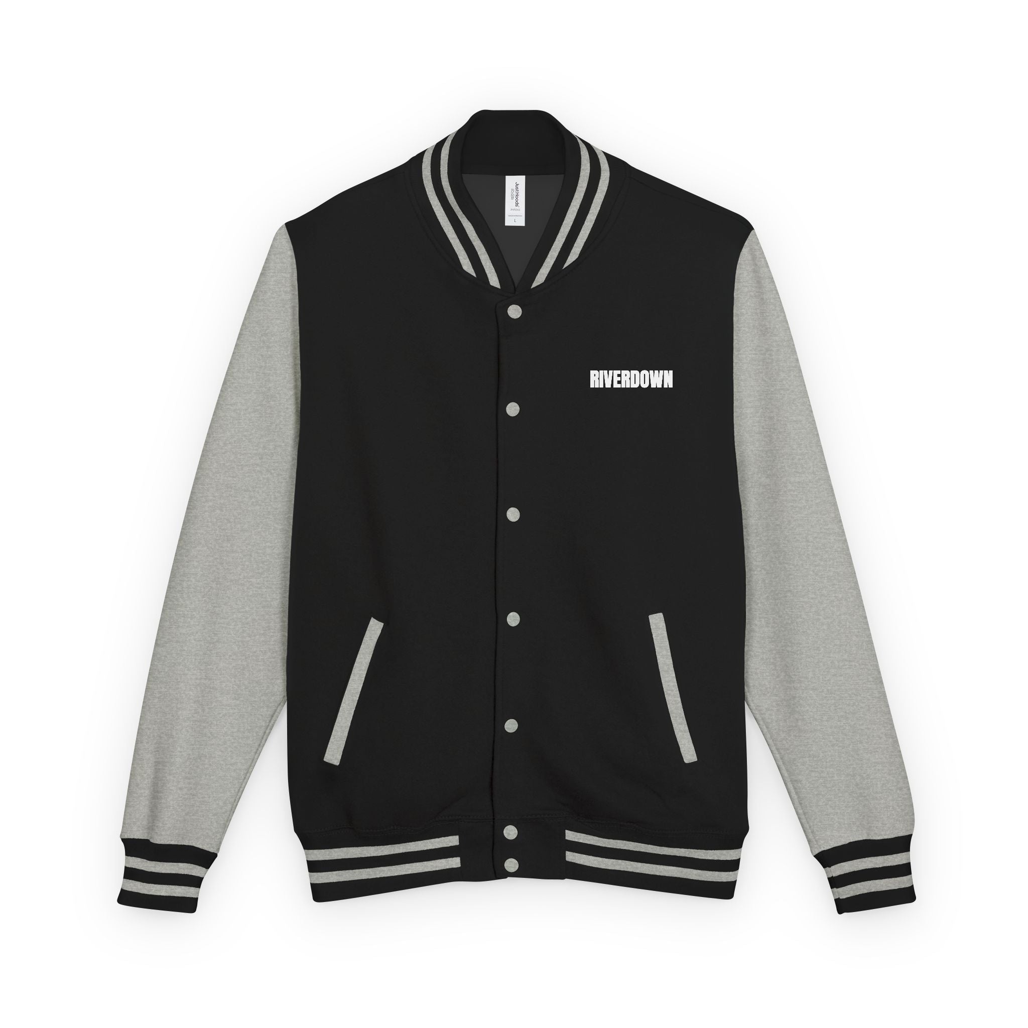 52 - Jacket Letterman - Classic Black & White Varsity Style with 'R|D' Chest Logo