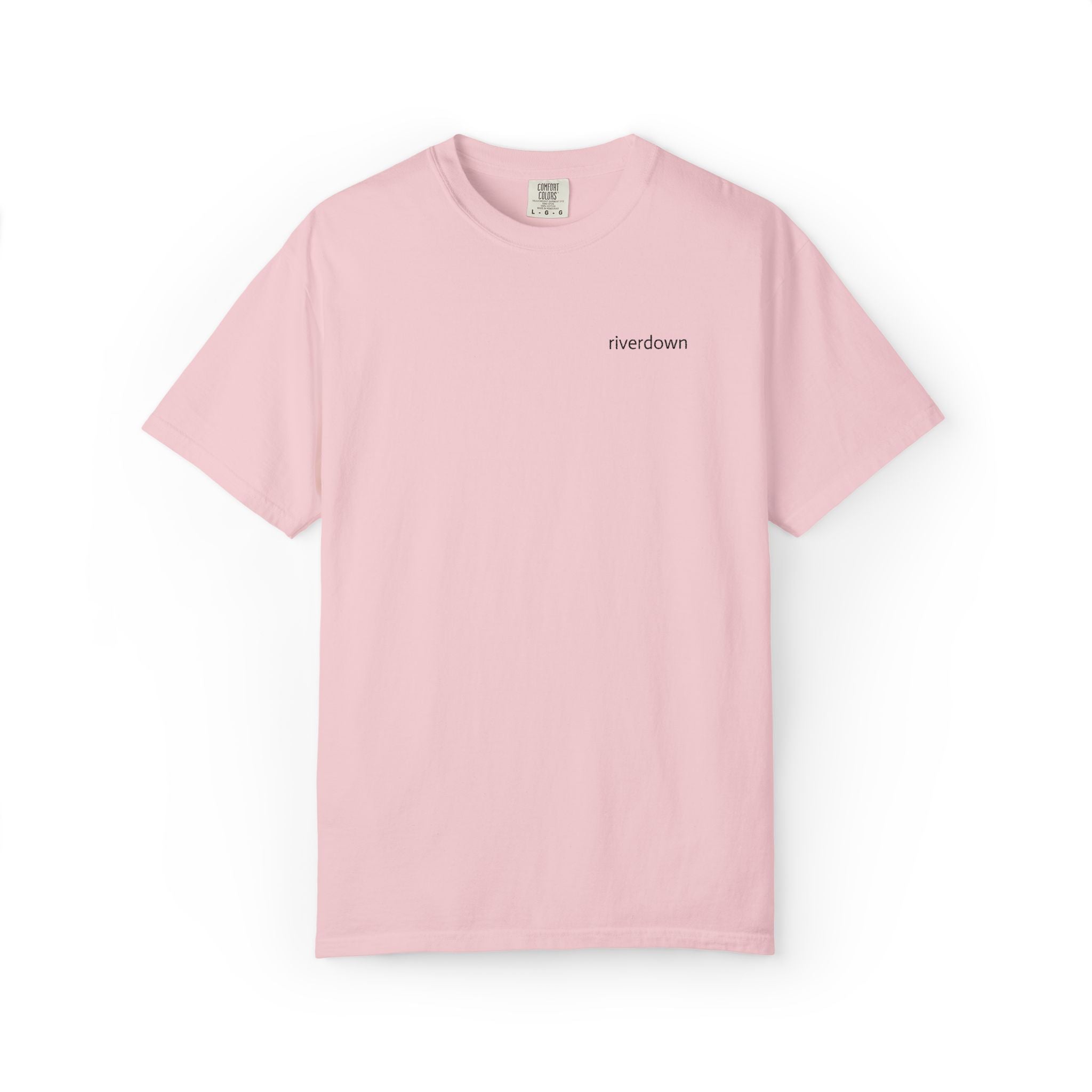 101 - Embroidered Riverdown T-Shirt — Soft Garment-Dyed Casual Tee