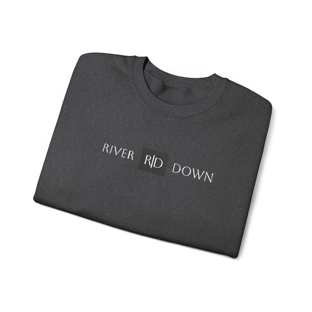 3 - Sweatshirt Embroidered Square RD Minimal Graphic Crewneck Sweatshirt — Small Black Patch Logo