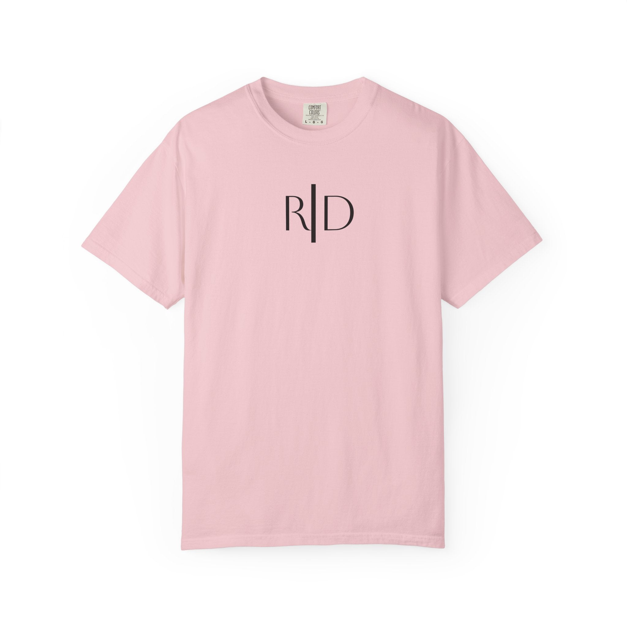 101 - Tee Multi Colors Monogram R|D River Down Shop Classic Tee — Minimalist Initials T-Shirt