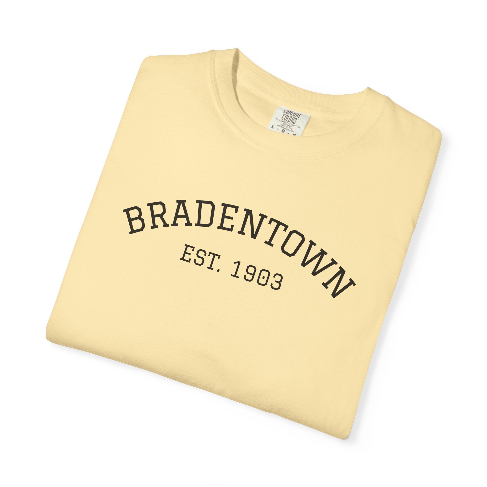 101 -  Tee Multi Colors Bradentown Classic Tee — Minimalist Initials T-Shirt