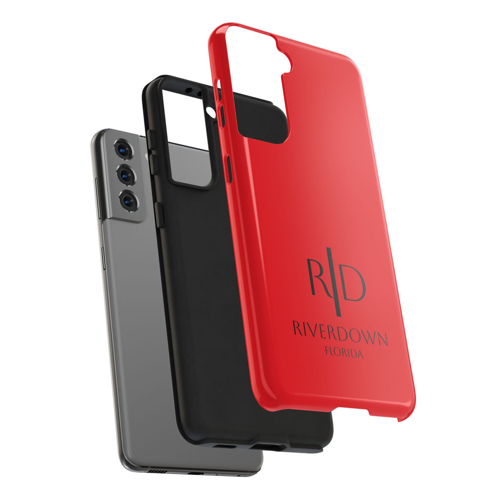 924 - Phone Case Red Berry — Durable Protective Phone Cover with Monogram Logo