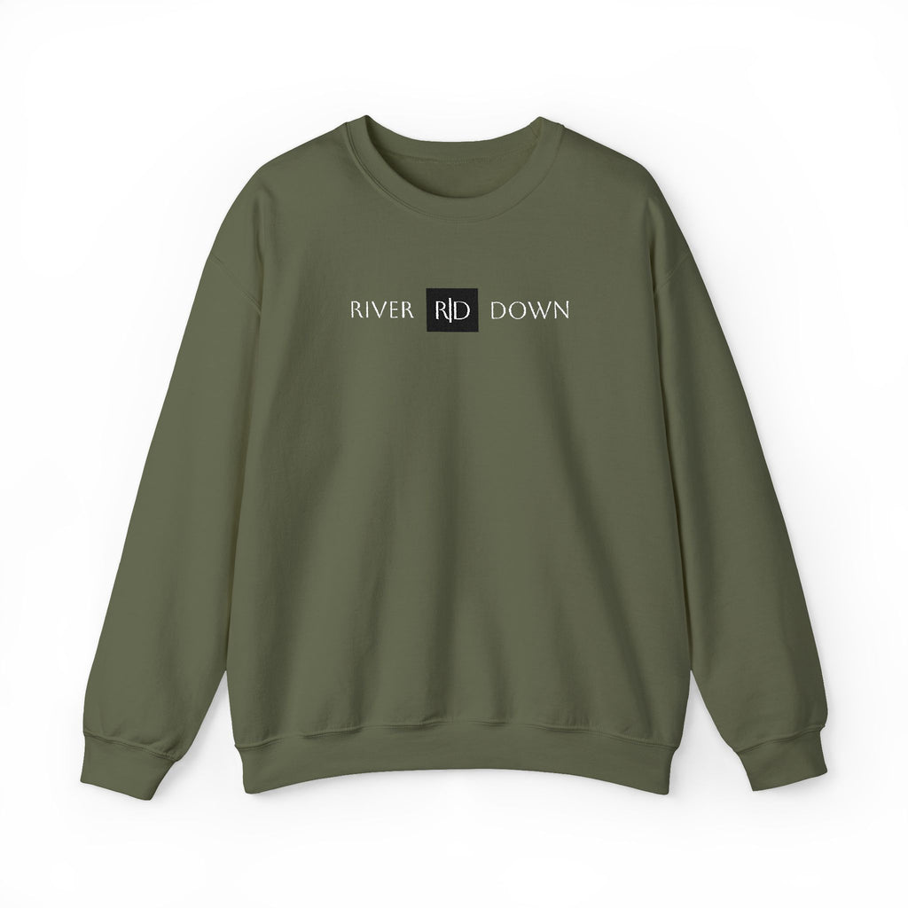 3 - Sweatshirt Embroidered Square RD Minimal Graphic Crewneck Sweatshirt — Small Black Patch Logo