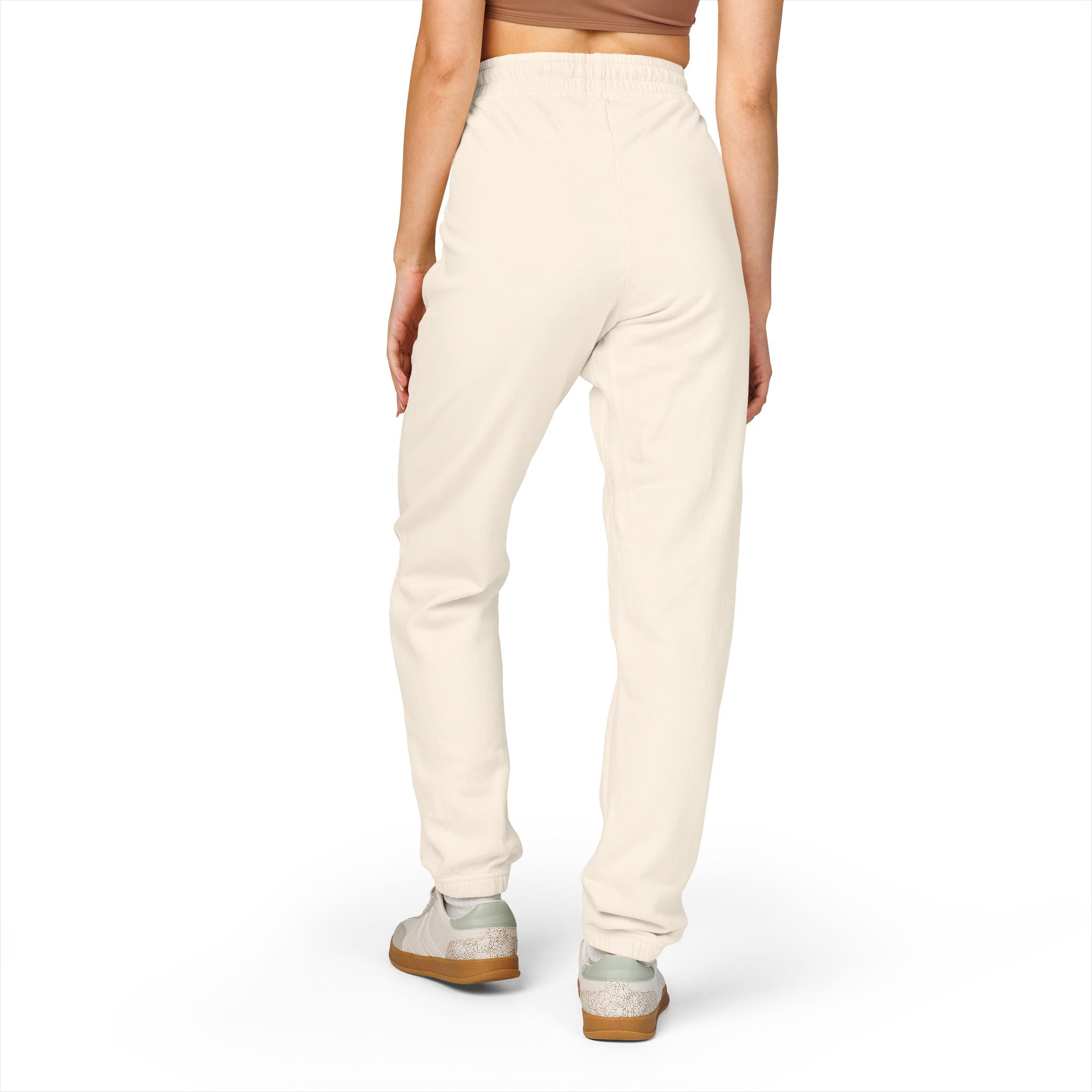 6 - Pants Sweats Vertical Script Multi Colors Joggers — Cozy Garment-Dyed Fleece Sweatpants with Side Text