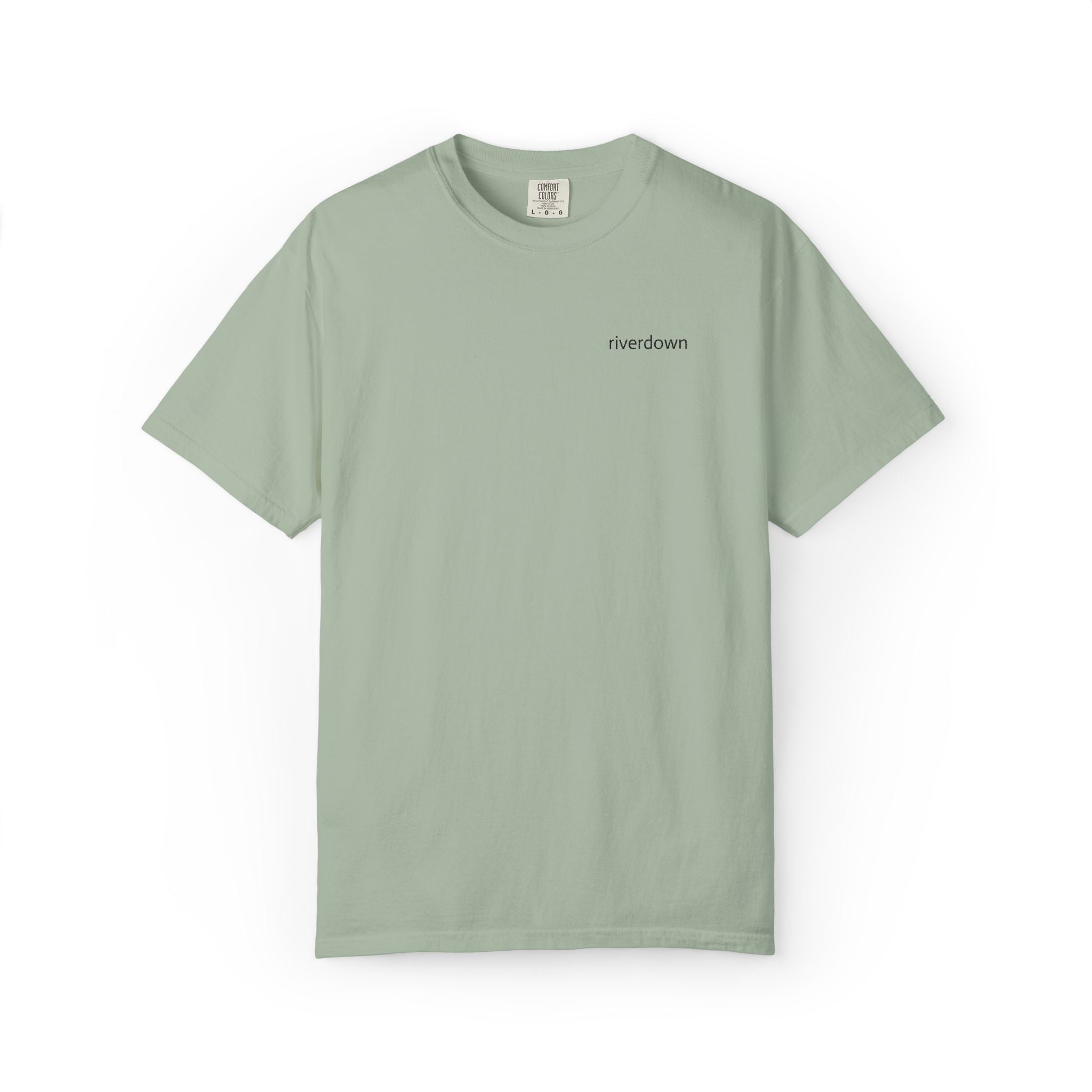 101 - Embroidered Riverdown T-Shirt — Soft Garment-Dyed Casual Tee
