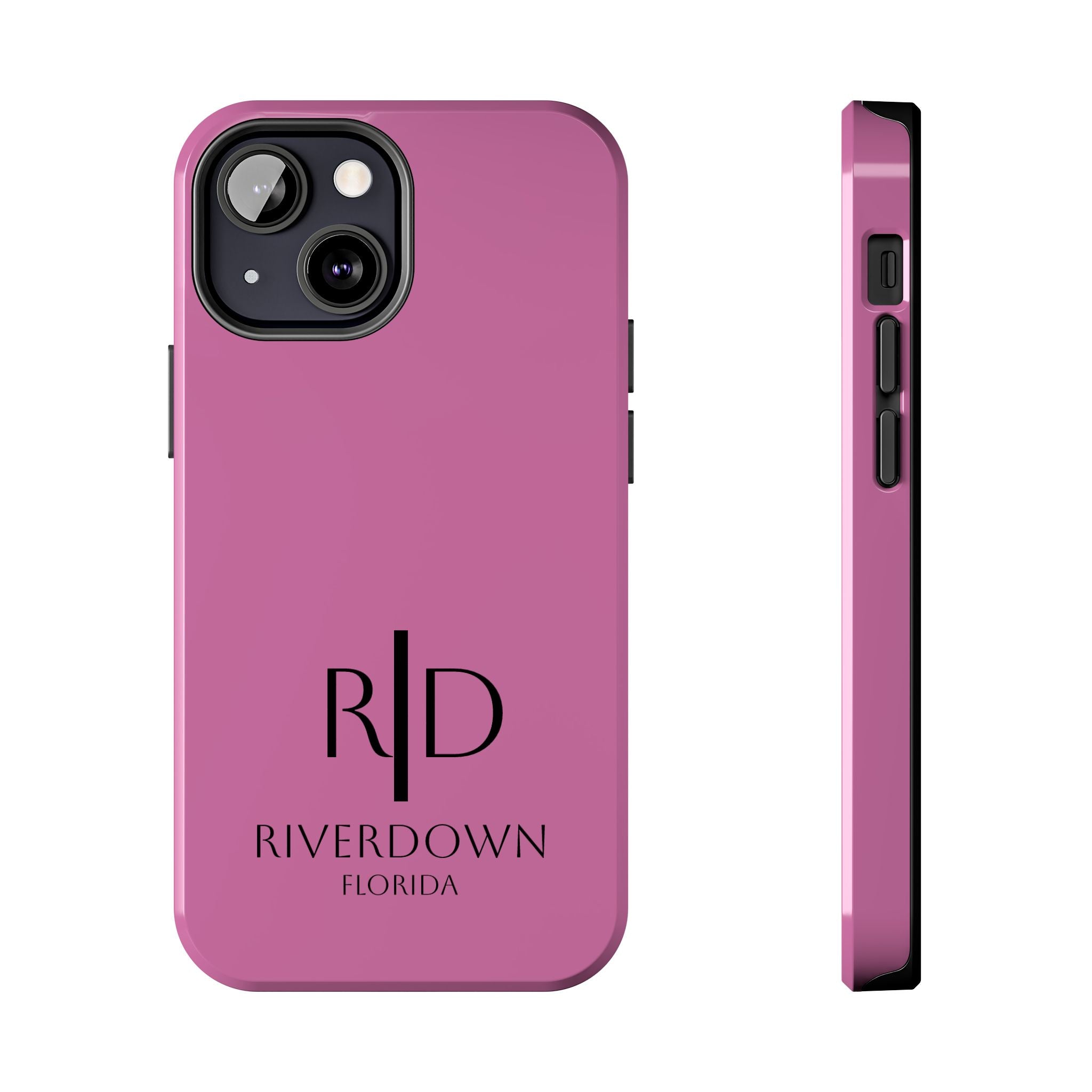 924 - Phone Case Pink Peddle — Durable Protective Phone Cover with Monogram Logo
