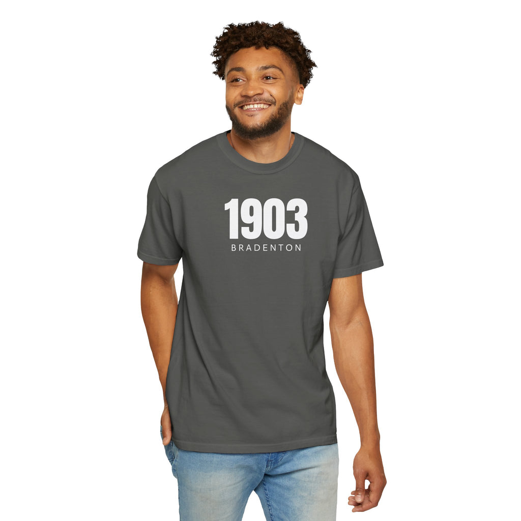 101 - Tee Multi Colors Bradenton 1903 Classic Tee — Minimalist Initials T-Shirt