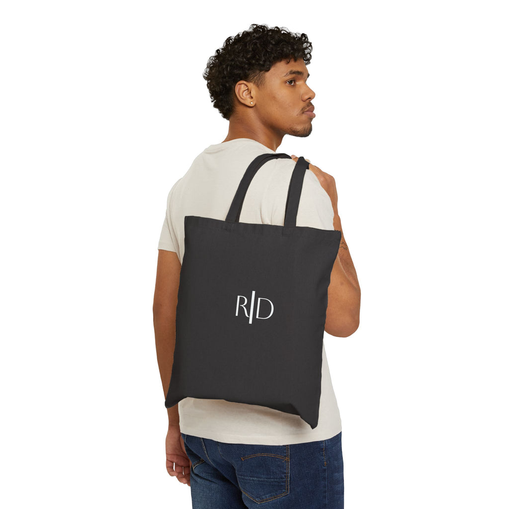 925 - Canvas Tote Bag — Minimal Monogram RD Eco Shopper