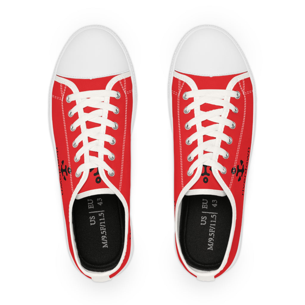 81 - Men's Sailing Anchor - Low Top Sneakers —Canvas Shoes with Rivertown Anchor