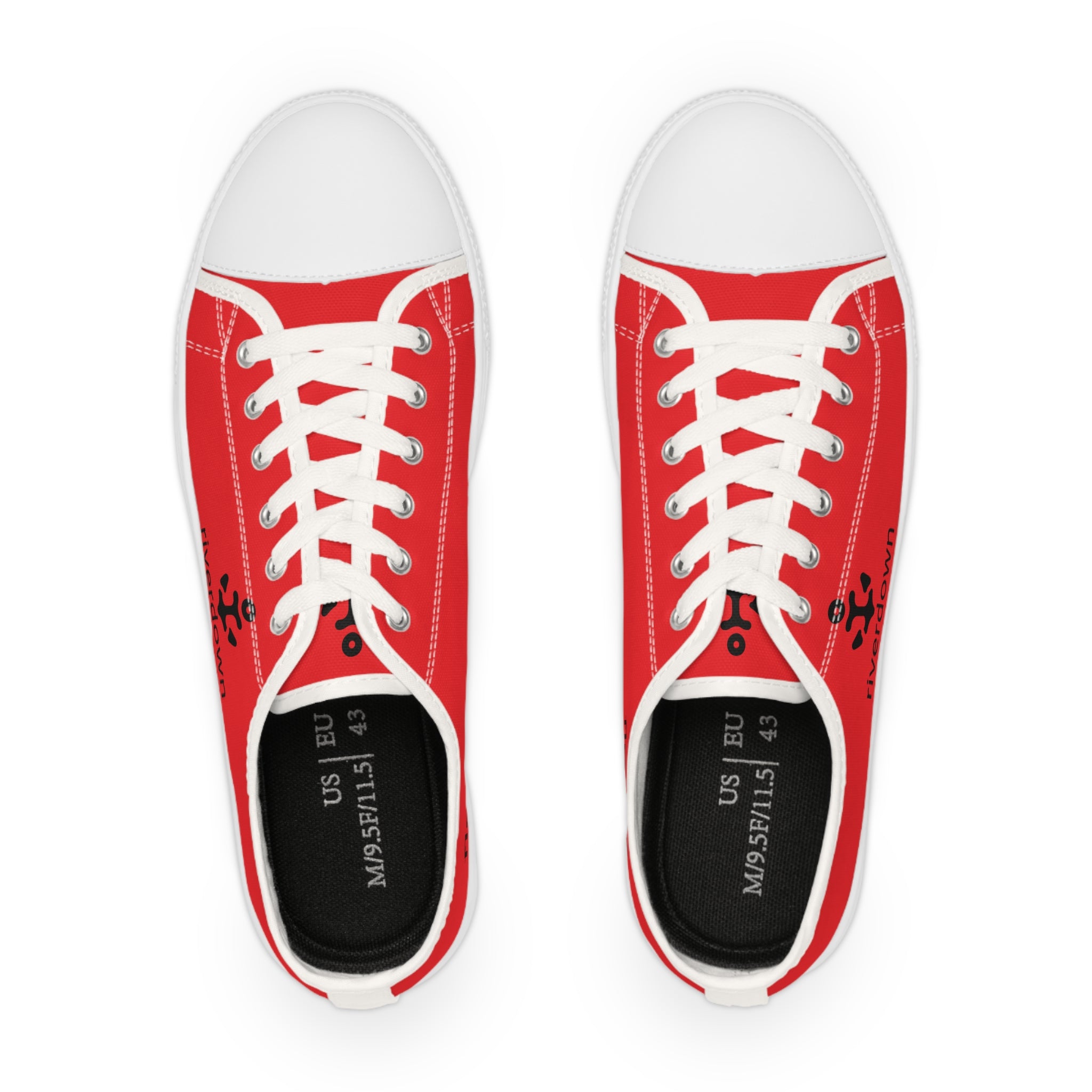 81 - Men's Sailing Anchor - Low Top Sneakers —Canvas Shoes with Rivertown Anchor