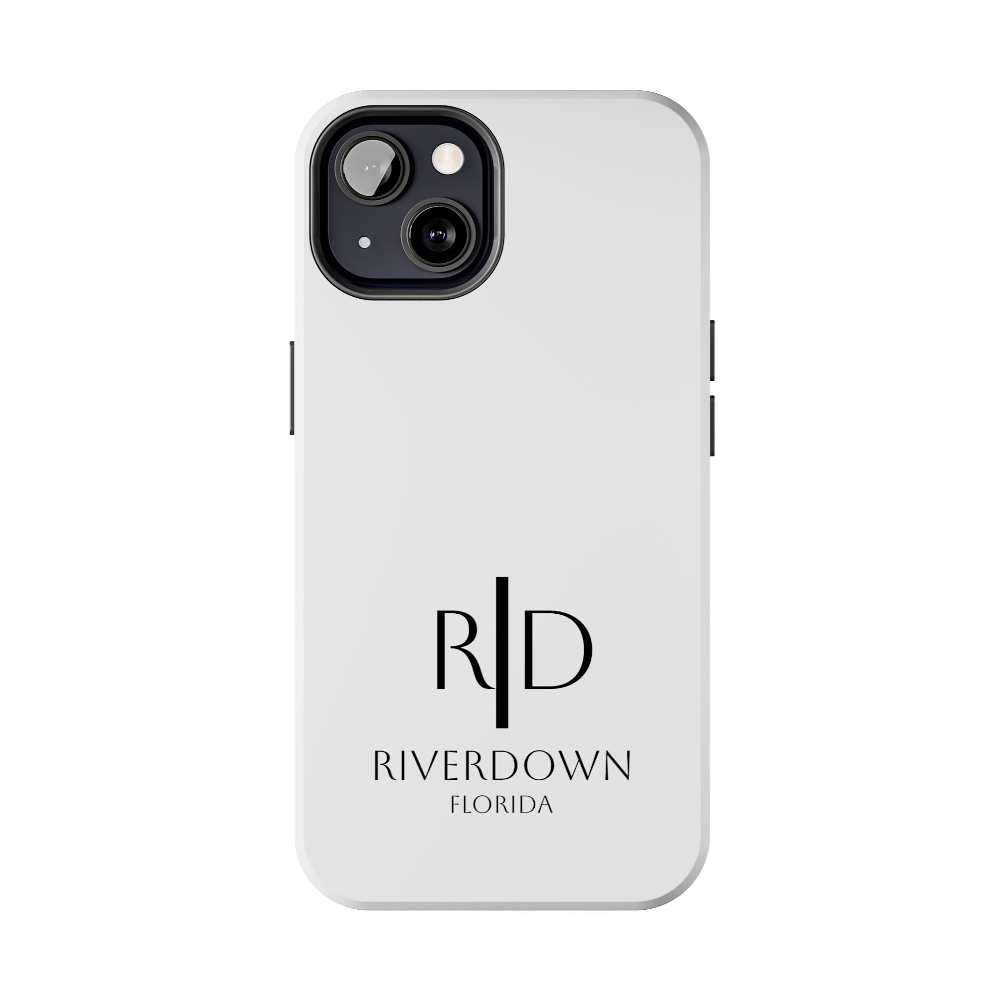 924 - Phone Case White Cap — Durable Protective Phone Cover with Monogram Logo