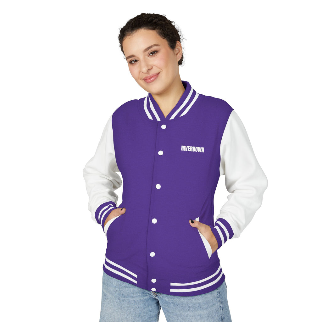 52 - Jacket Letterman - Classic Black & White Varsity Style with 'R|D' Chest Logo