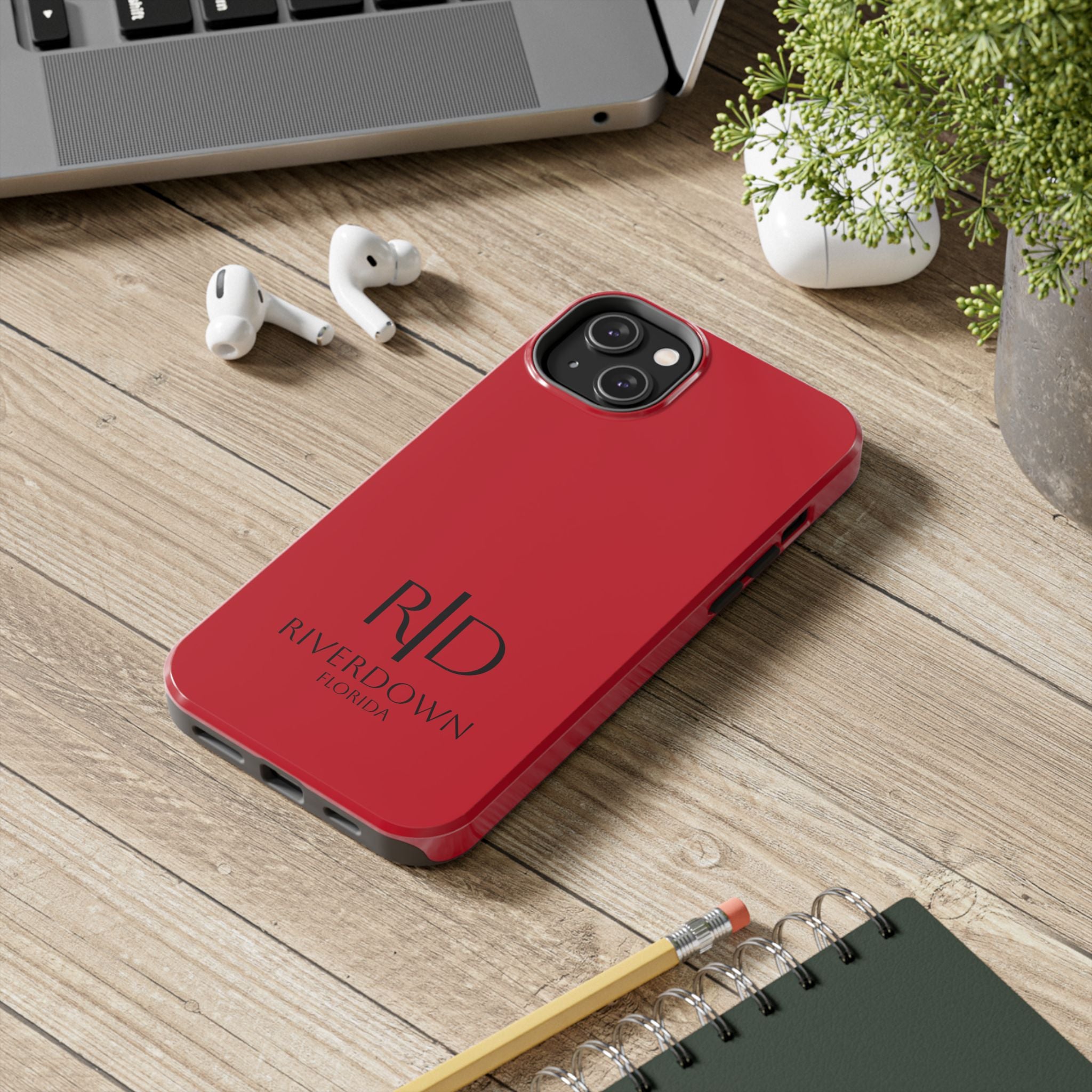 924 - Phone Case Red Berry Riverdown Florida Tough Phone Case – Slim Protective iPhone Cover with R|D Logo